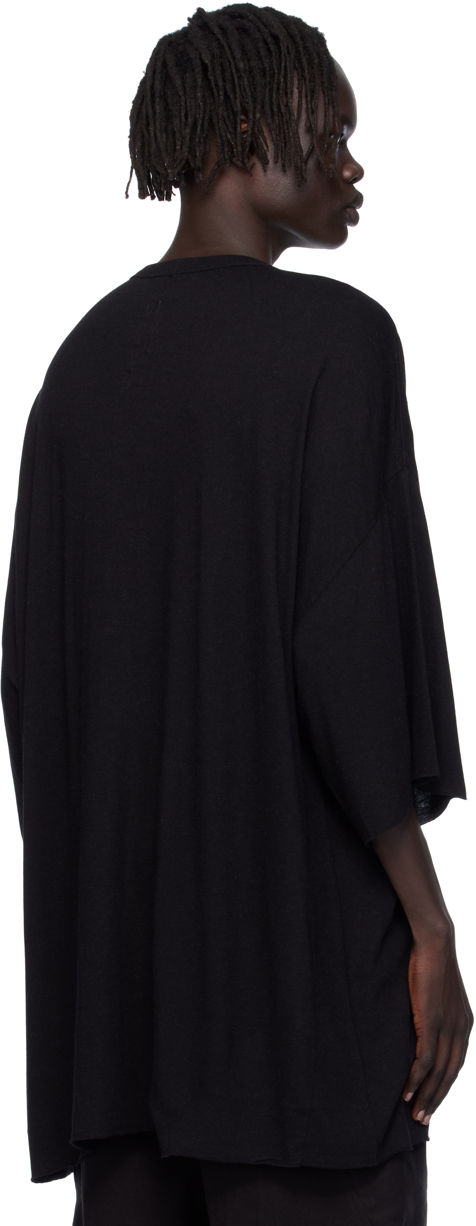 Rick Owens Black Concordians Tommy T-shirt In Black