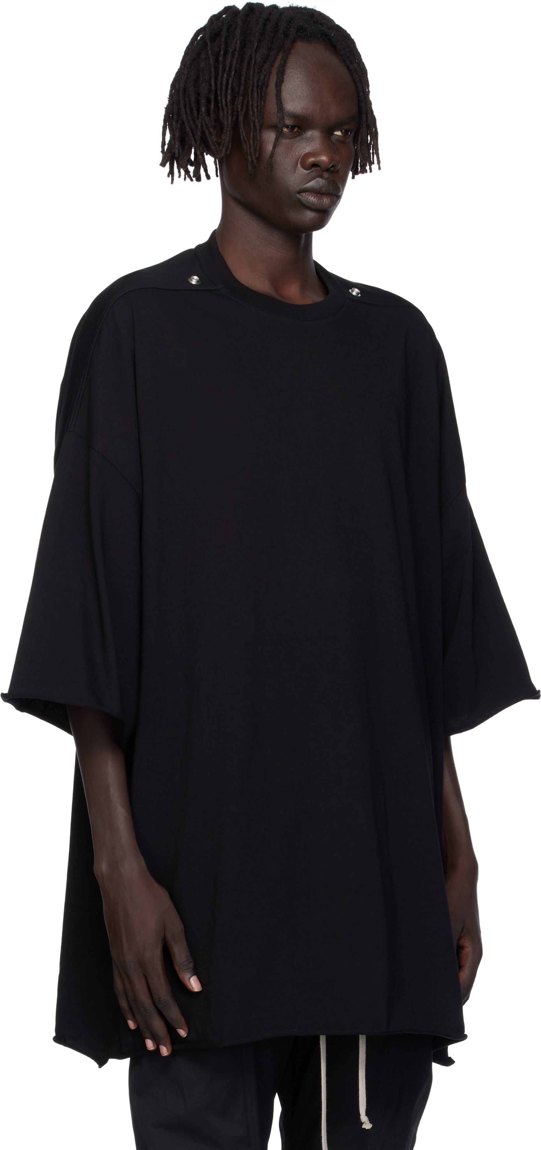 Rick Owens Black Concordians Tommy T-shirt In Black