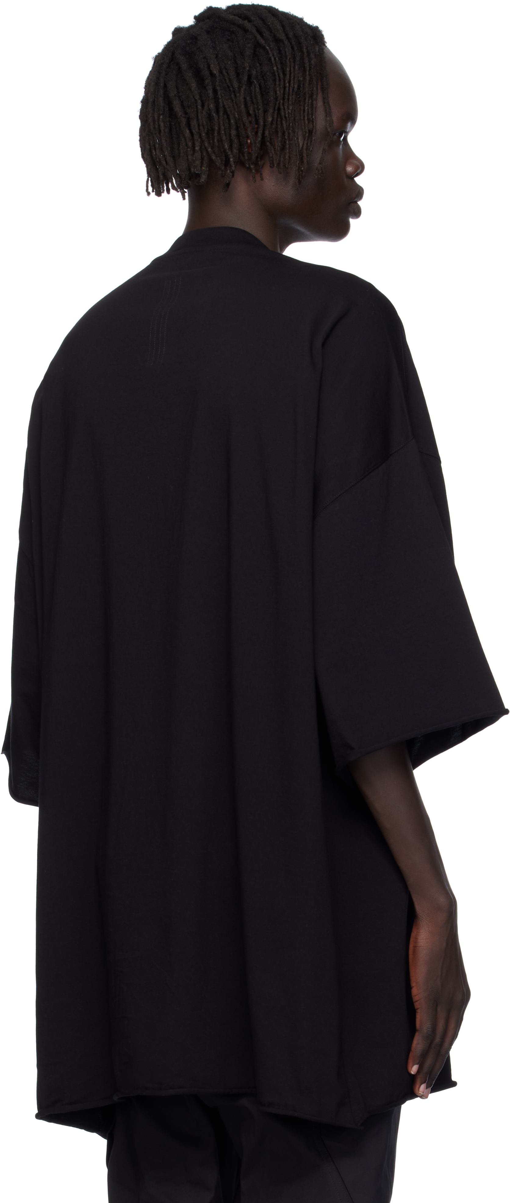 Rick Owens Black Concordians Tommy T-shirt In Black