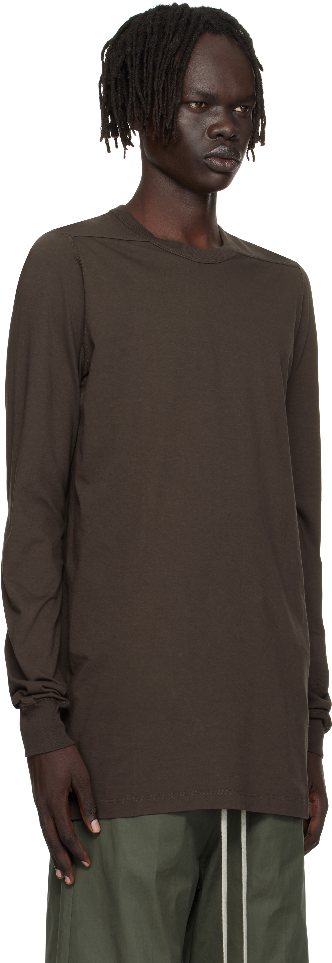 Rick Owens Gray Concordians Level Ls T-shirt In Multi