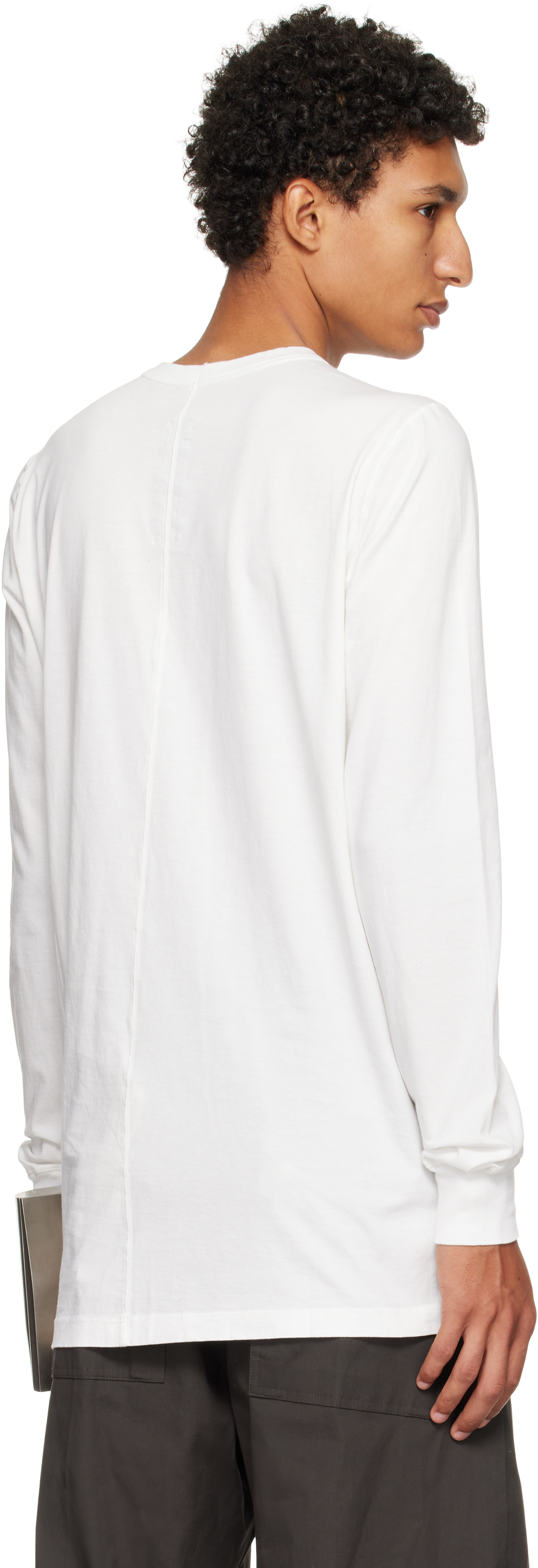 Rick Owens Off-white Concordians Level Ls T-shirt In White