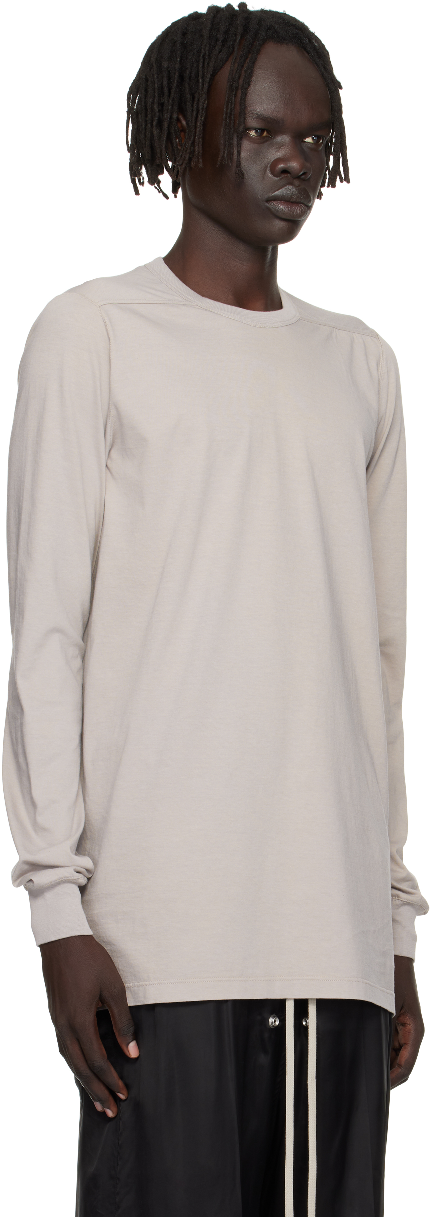 Rick Owens Off-white Concordians Level Ls T-shirt In White