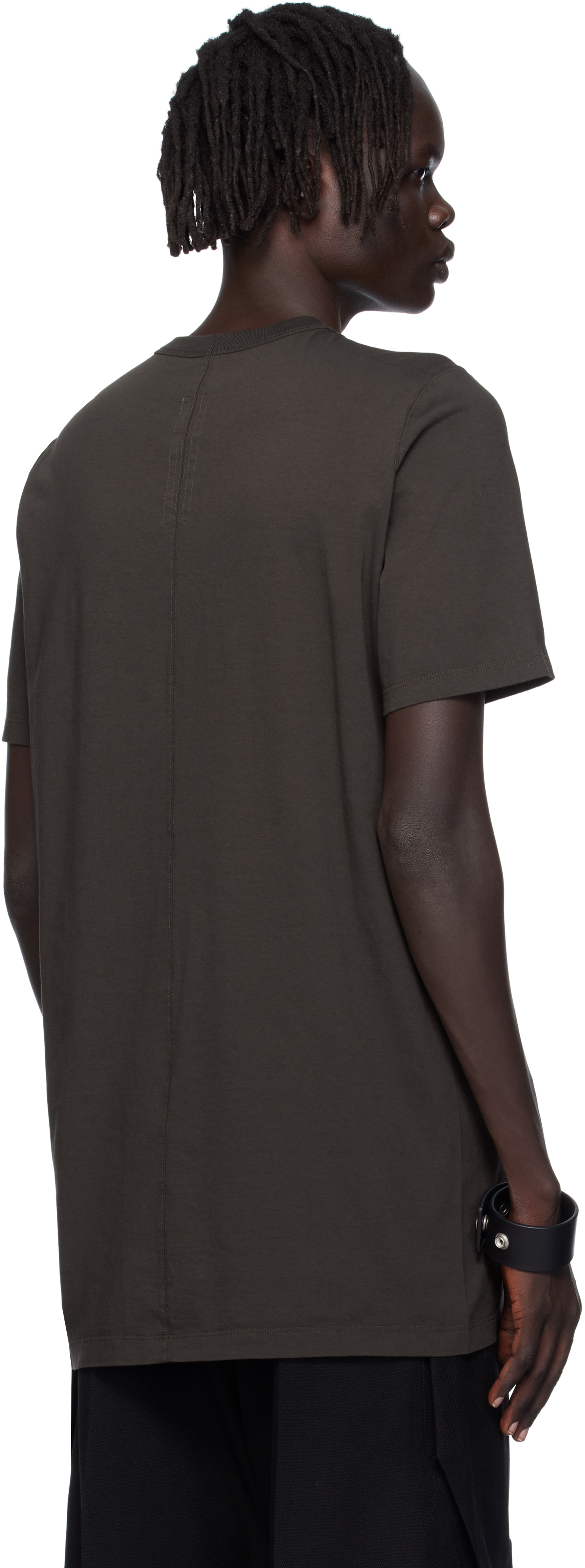 Rick Owens Gray Concordians Level T-shirt In Brown