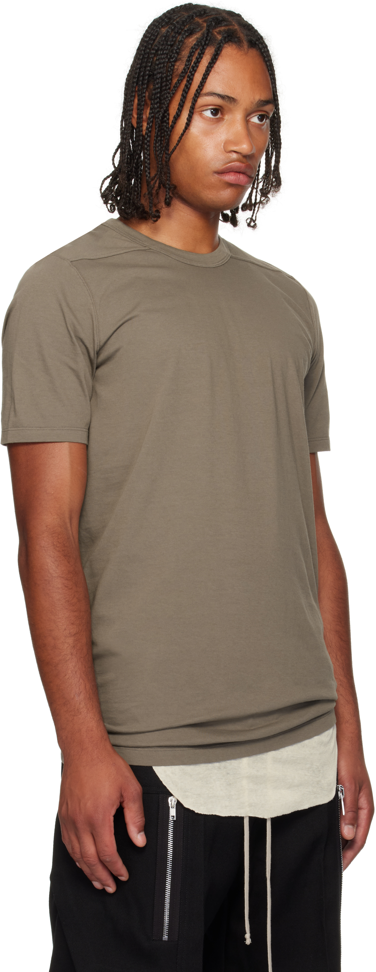 Rick Owens Gray Concordians Level T-shirt In Multi