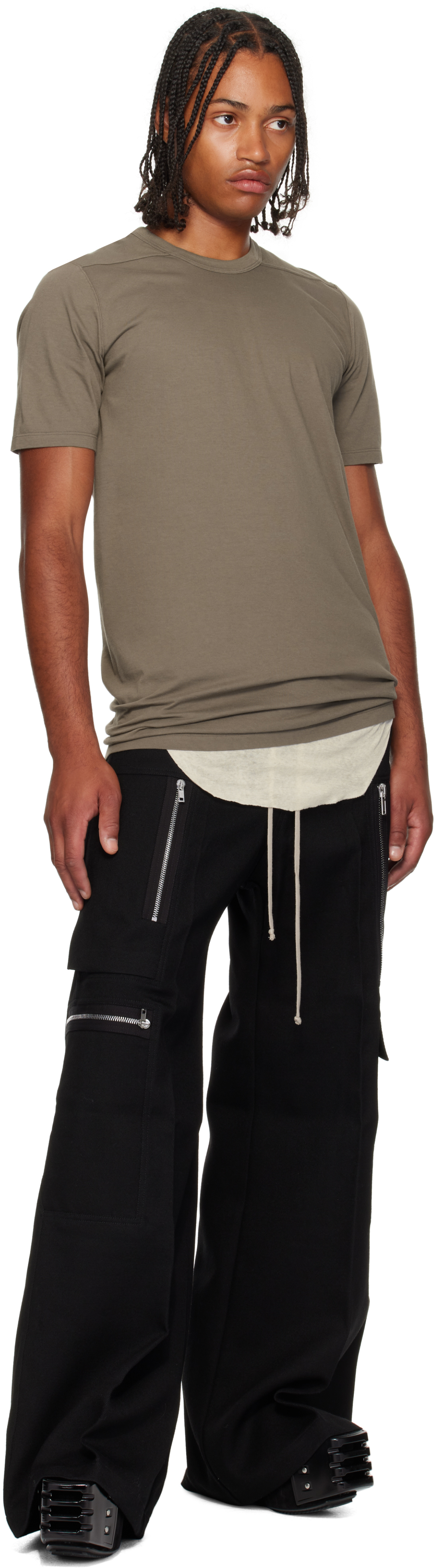 Rick Owens Gray Concordians Level T-shirt In Multi