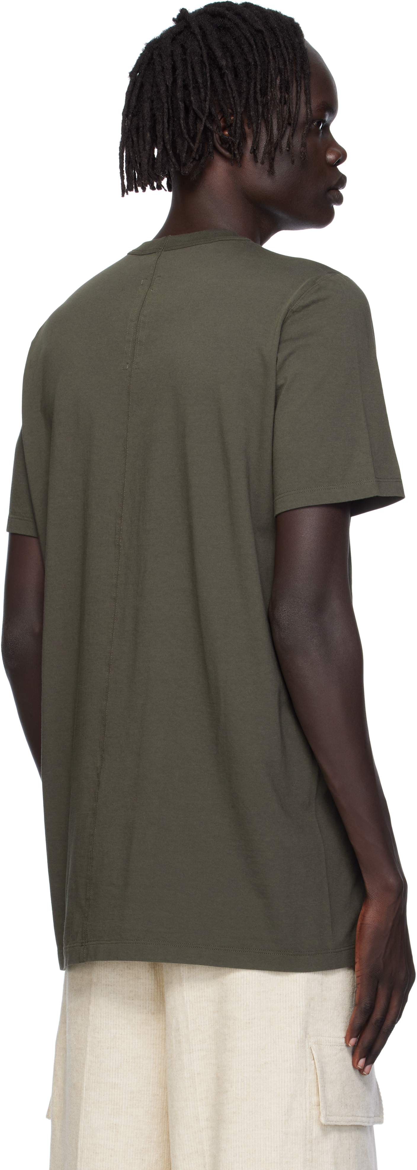 Rick Owens Khaki Concordians Level T-shirt In Multi
