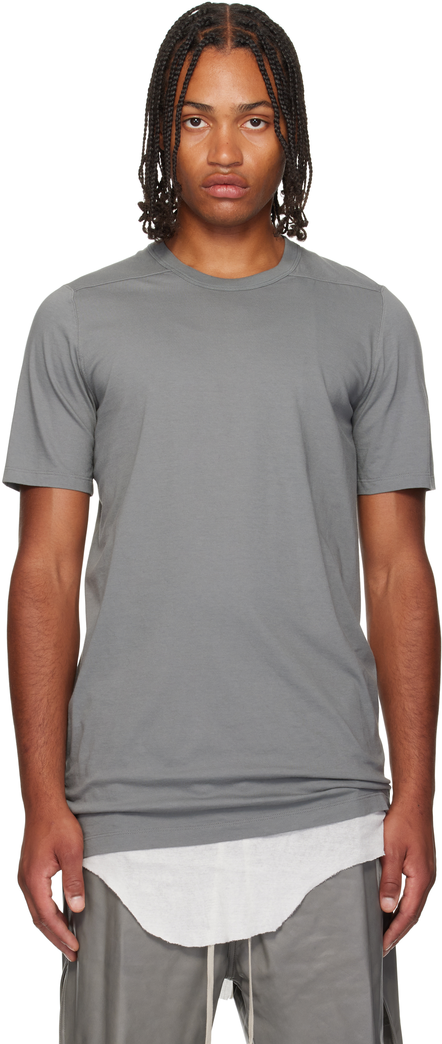 Rick Owens Gray Concordians Level T-shirt In Multi