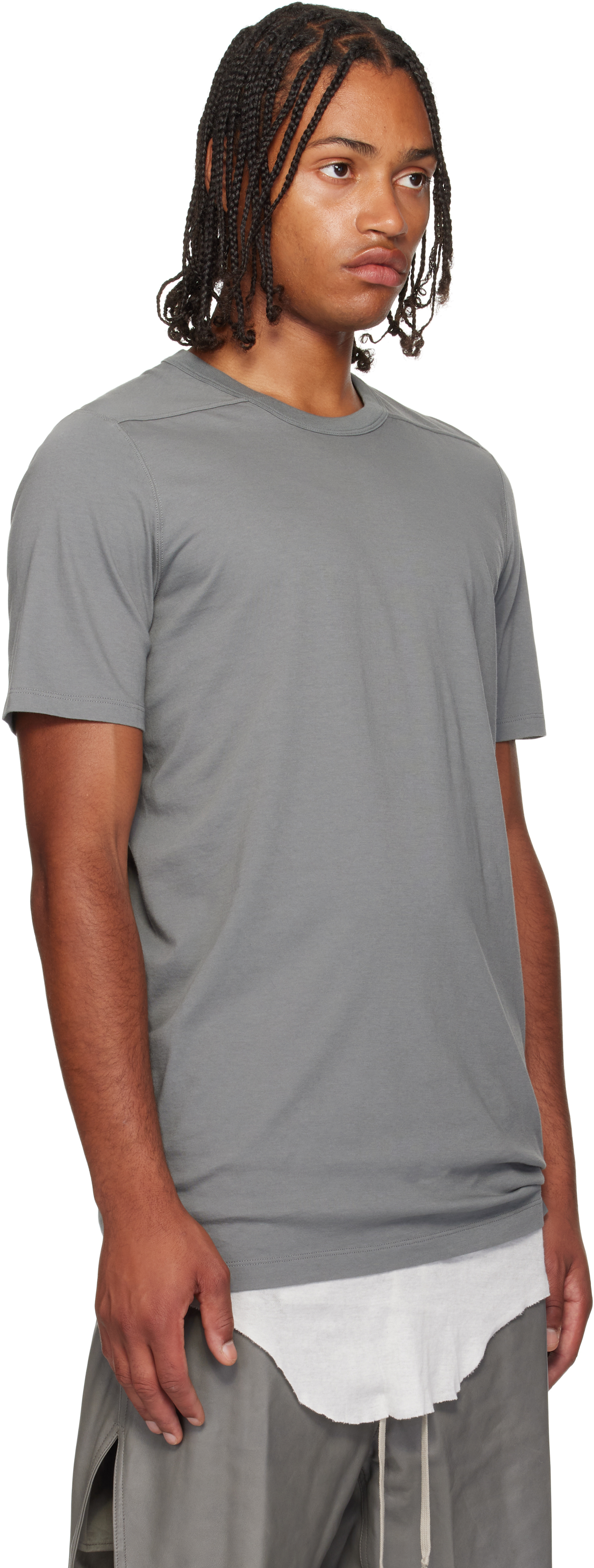 Rick Owens Gray Concordians Level T-shirt In Multi
