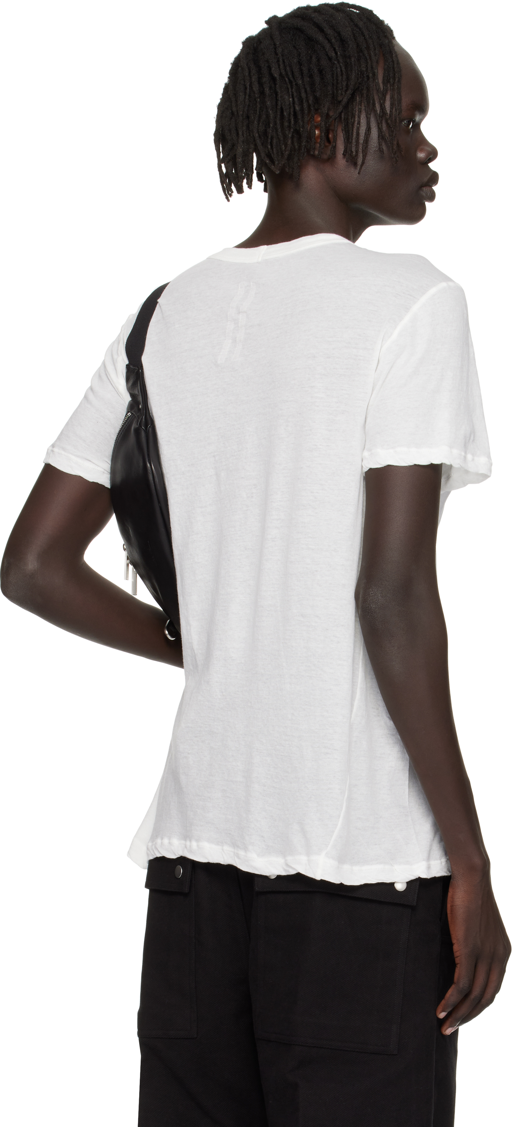 Rick Owens Off-white Concordians Short Level T-shirt In White