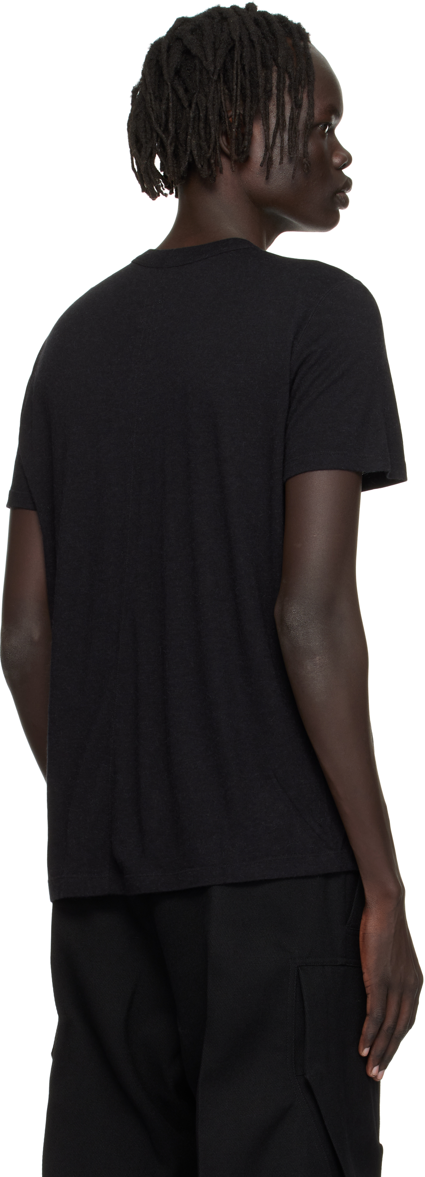Rick Owens Black Concordians Short Level T-shirt In Black