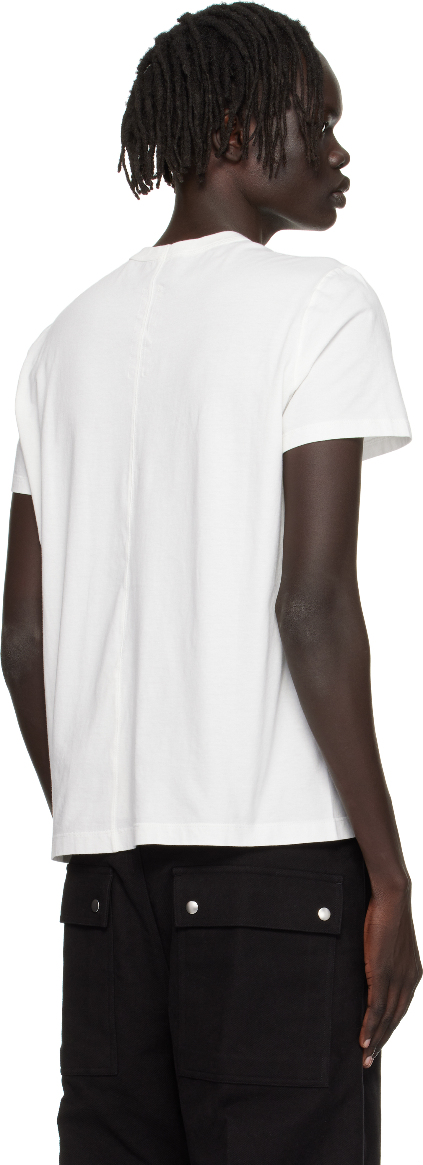 Rick Owens Off-white Concordians Short Level T-shirt In White