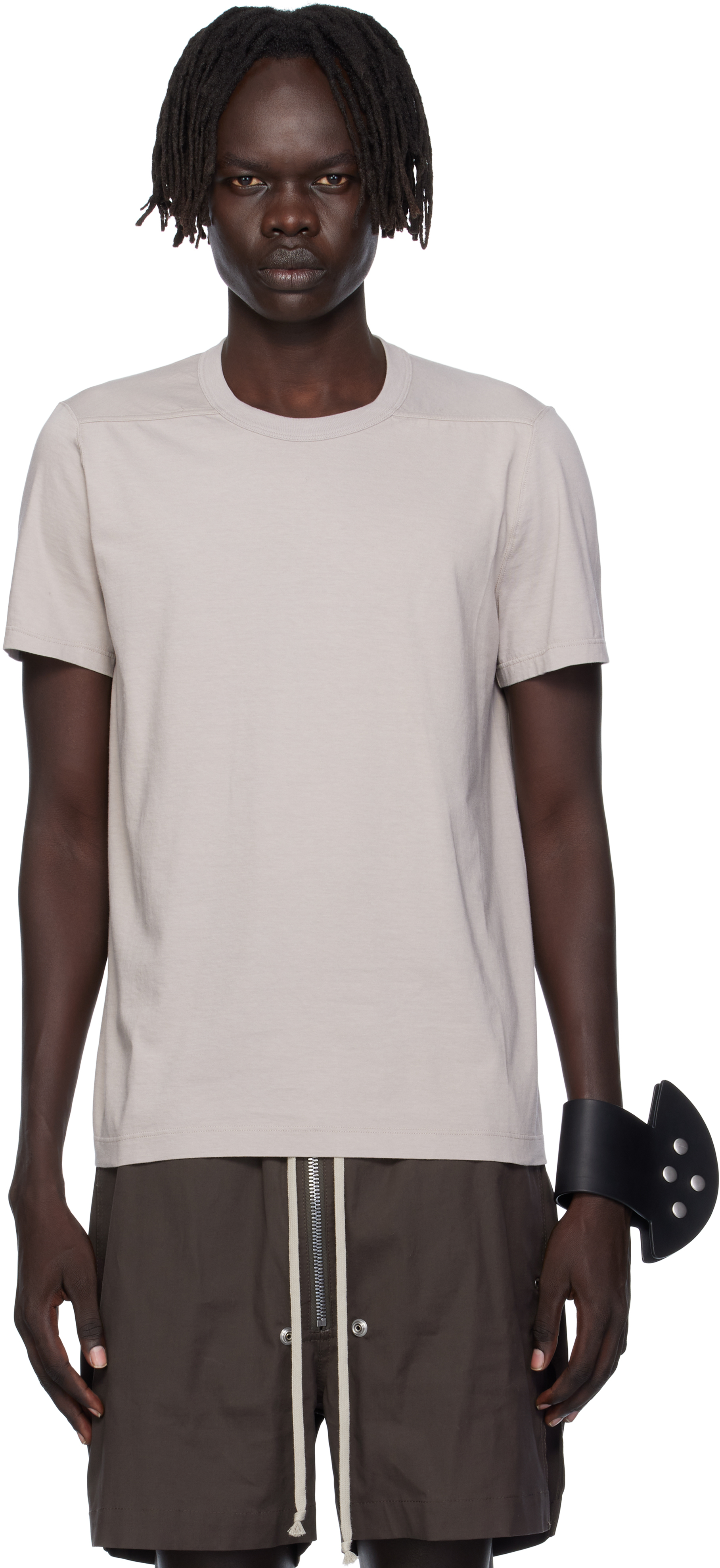 Rick Owens Off-white Concordians Short Level T-shirt In White
