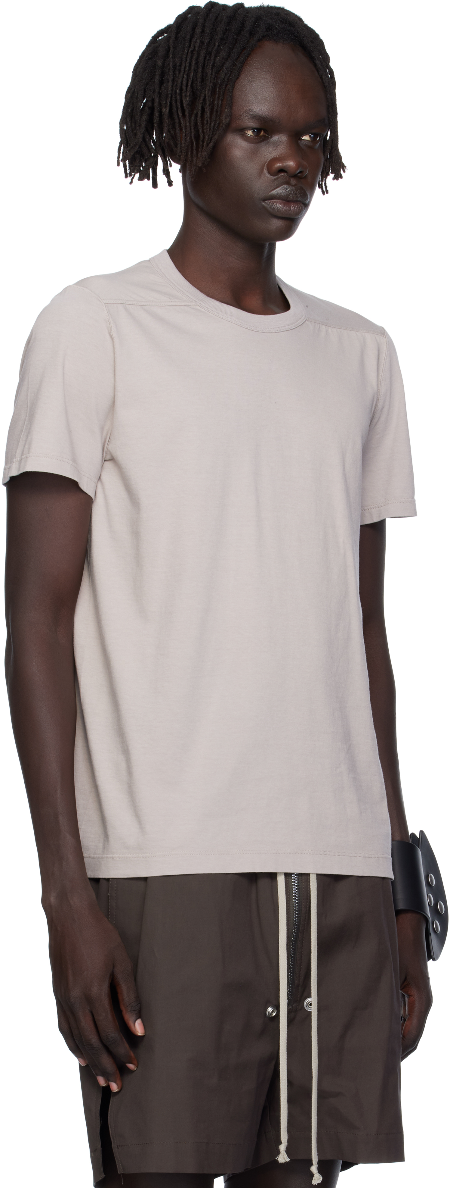 Rick Owens Off-white Concordians Short Level T-shirt In White