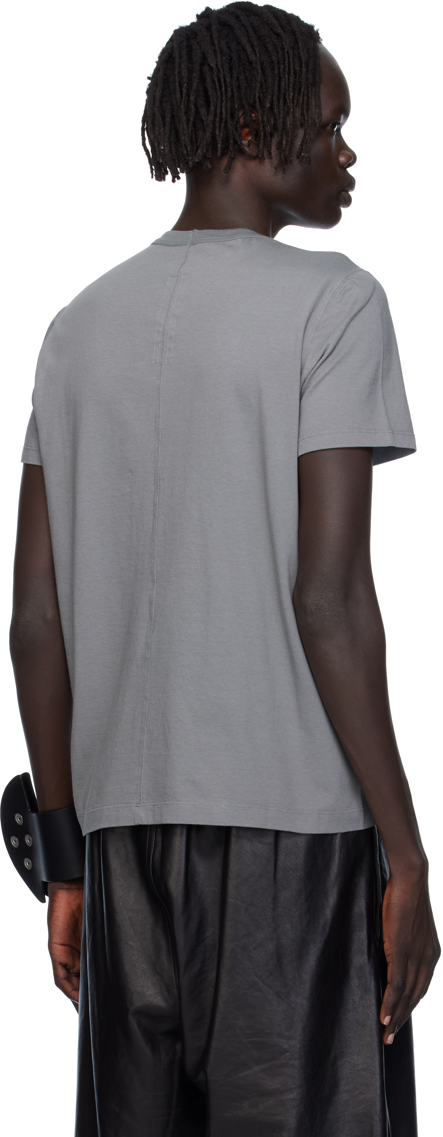 Rick Owens Gray Concordians Short Level T-shirt In Multi
