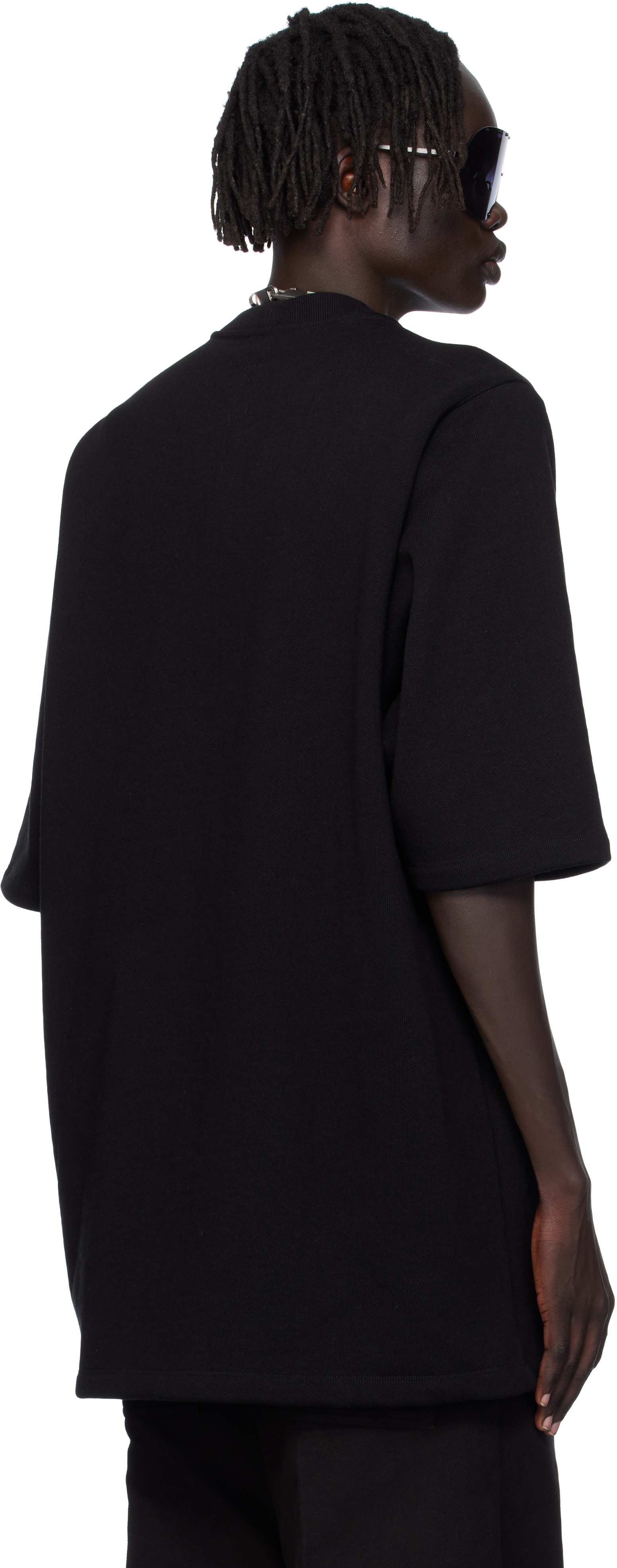 Rick Owens Black Concordians Jumbo T-shirt In Black