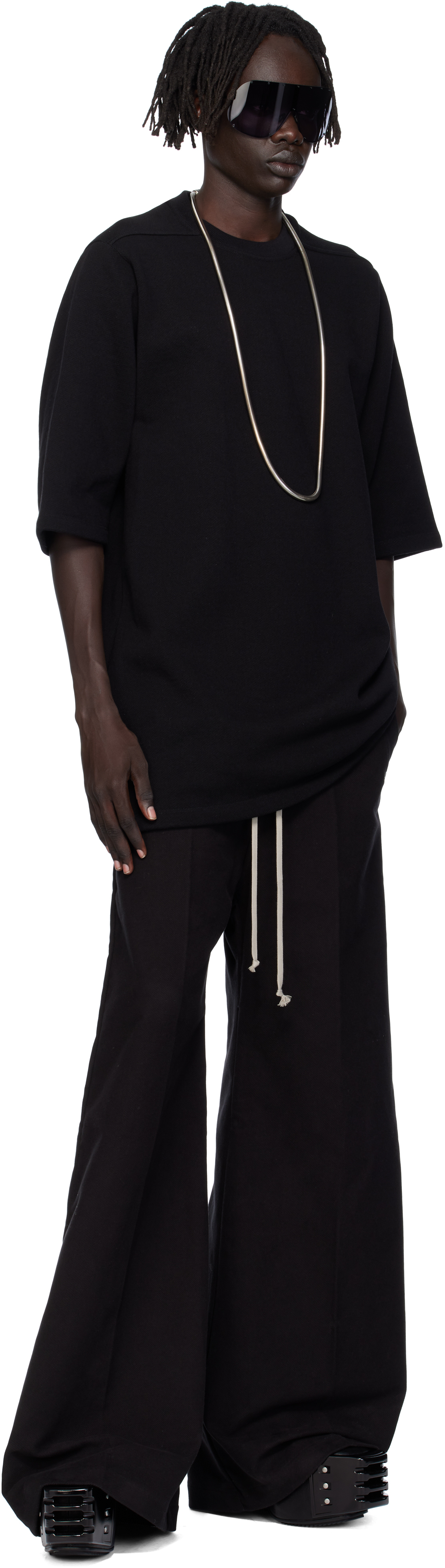 Rick Owens Black Concordians Jumbo T-shirt In Black