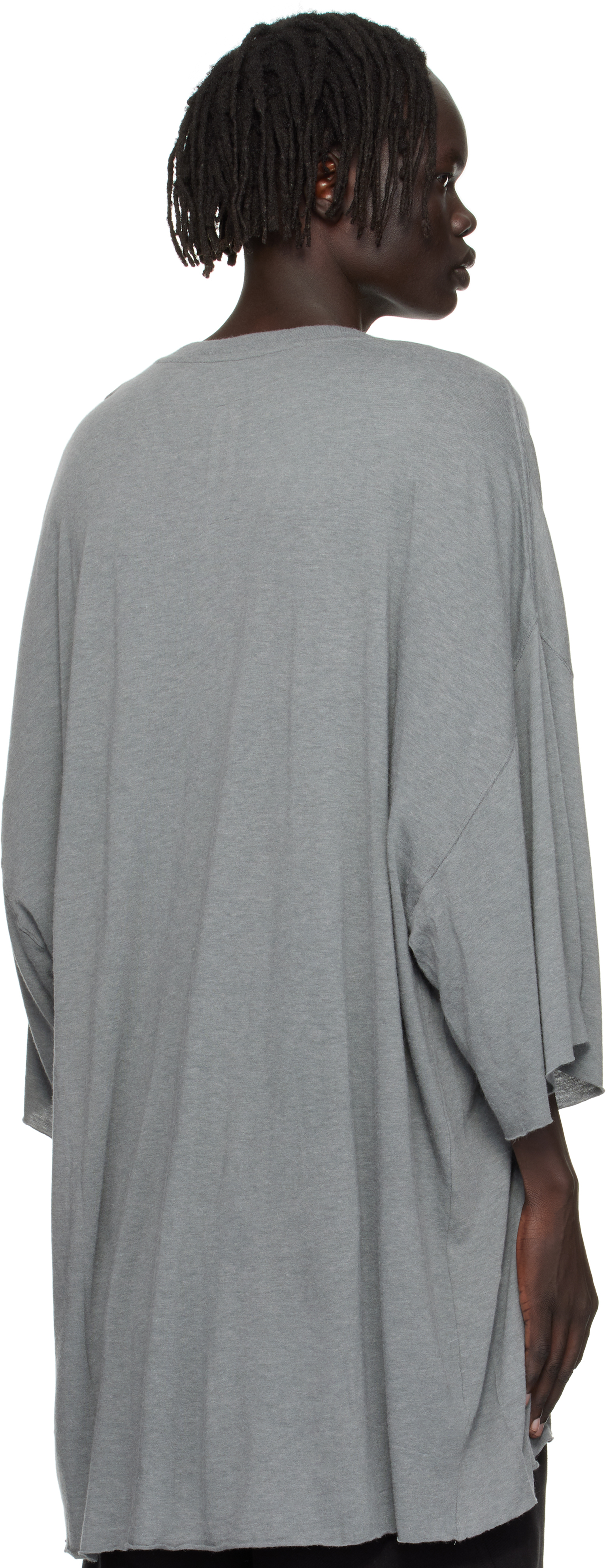Rick Owens Gray Concordians V Tommy T-shirt In Gray