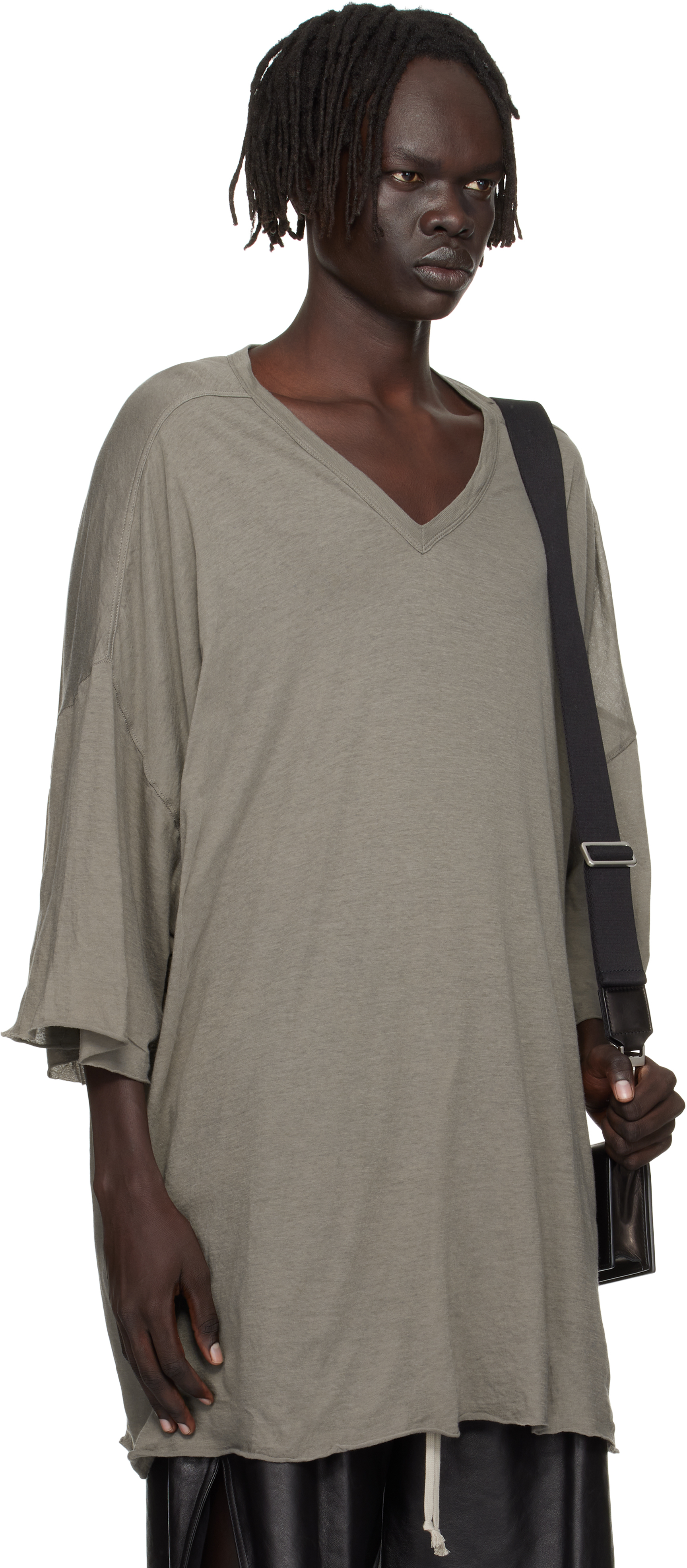 Rick Owens Gray Concordians V Tommy T-shirt In Multi