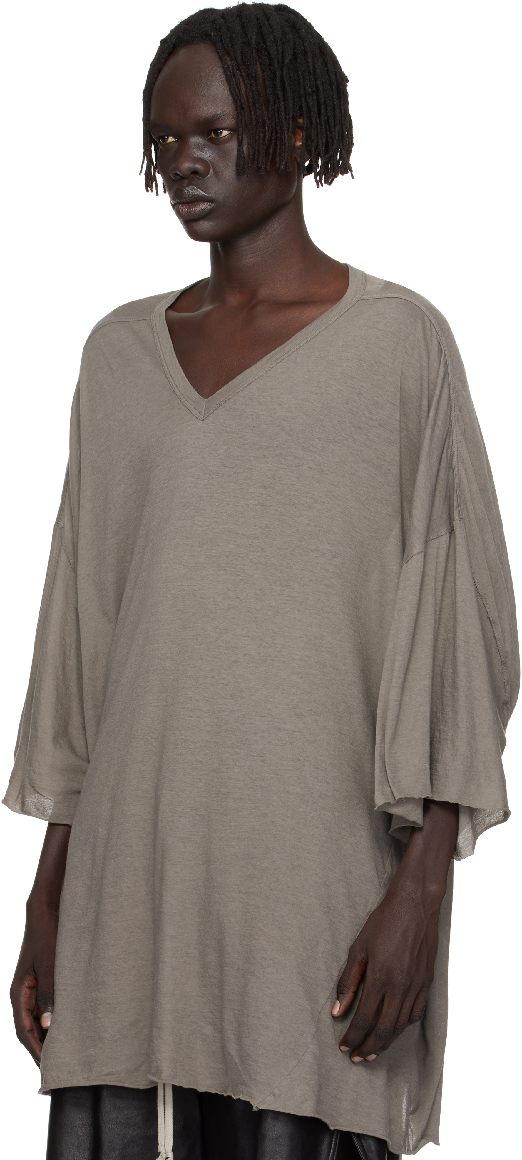Rick Owens Gray Concordians V Tommy T-shirt In Multi