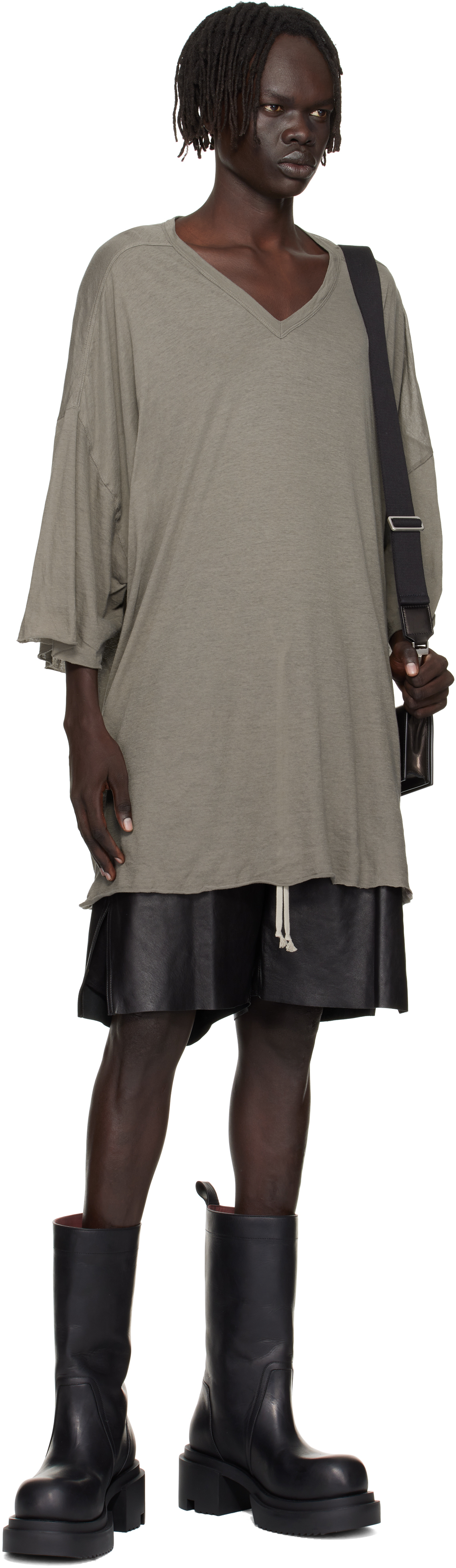 Rick Owens Gray Concordians V Tommy T-shirt In Multi