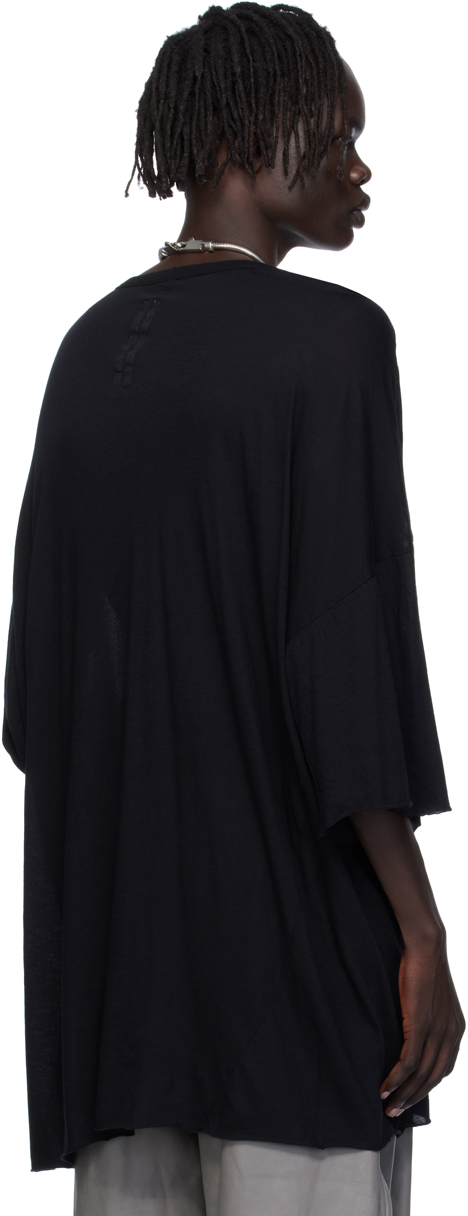 Rick Owens Black Concordians V Tommy T-shirt In Black