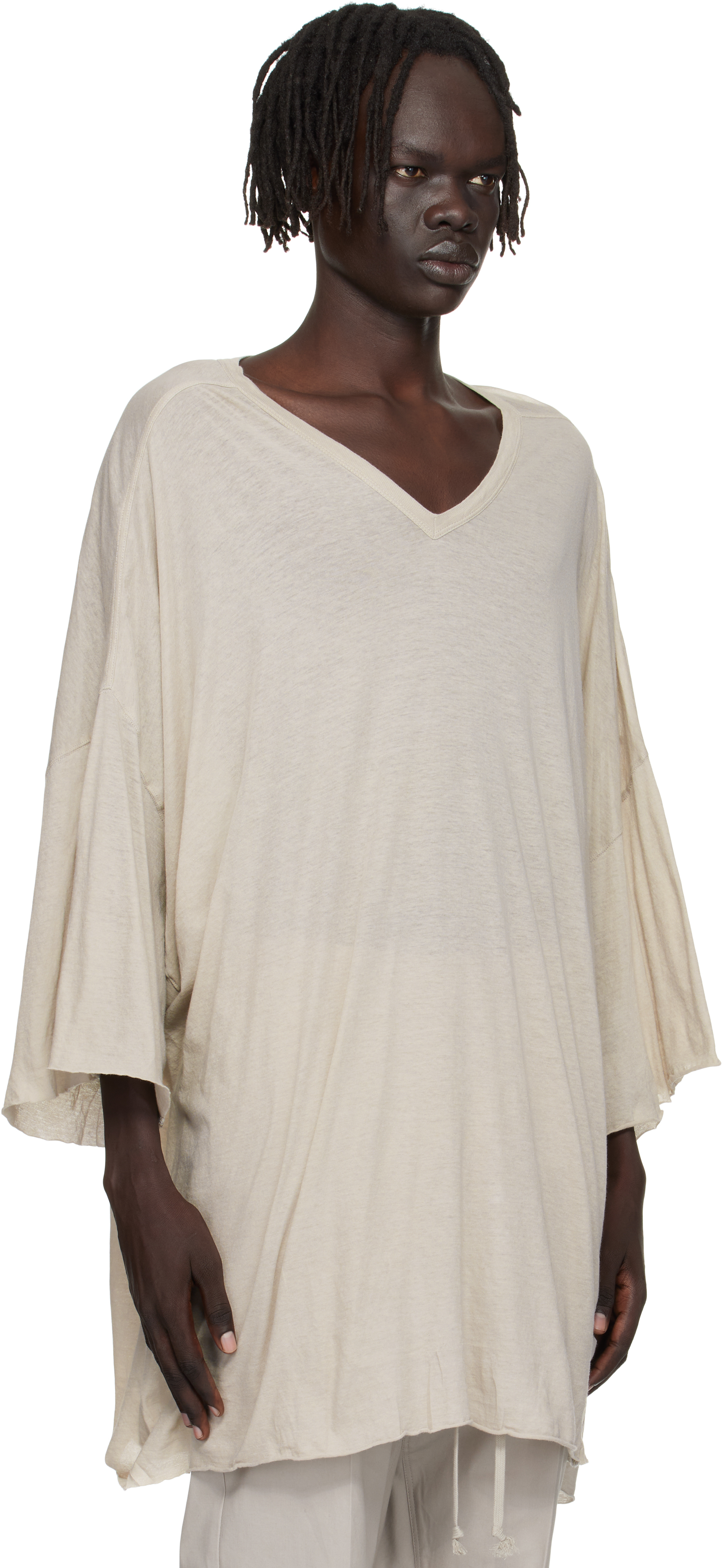 Rick Owens Off-white Concordians V Tommy T-shirt In Neutral