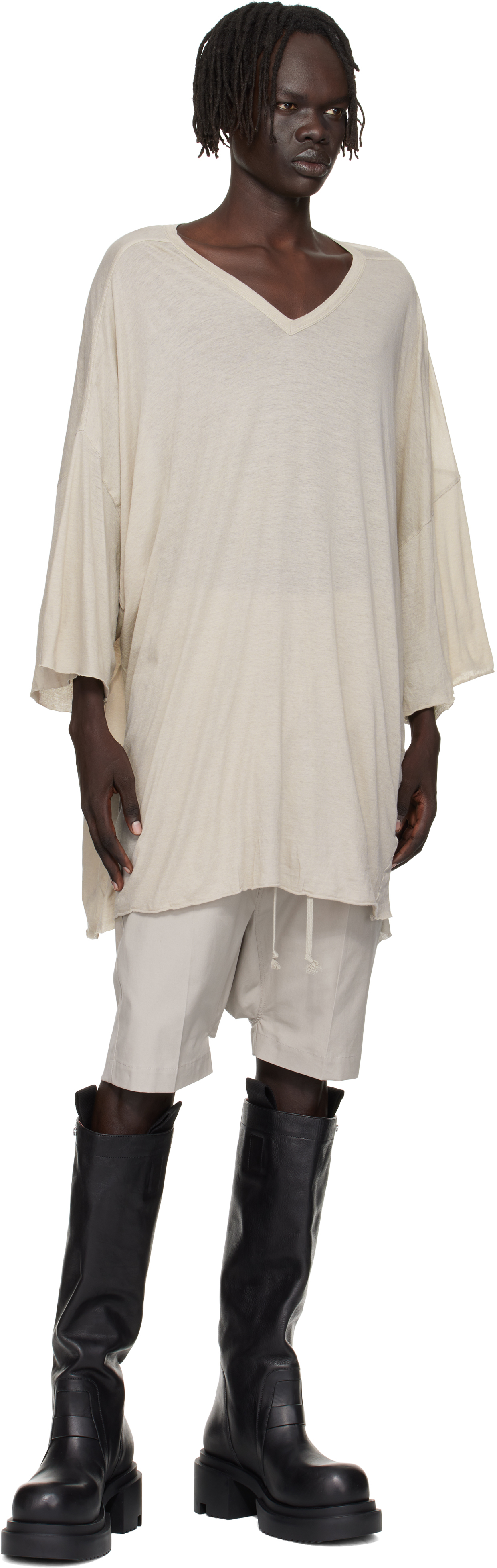 Rick Owens Off-white Concordians V Tommy T-shirt In Neutral