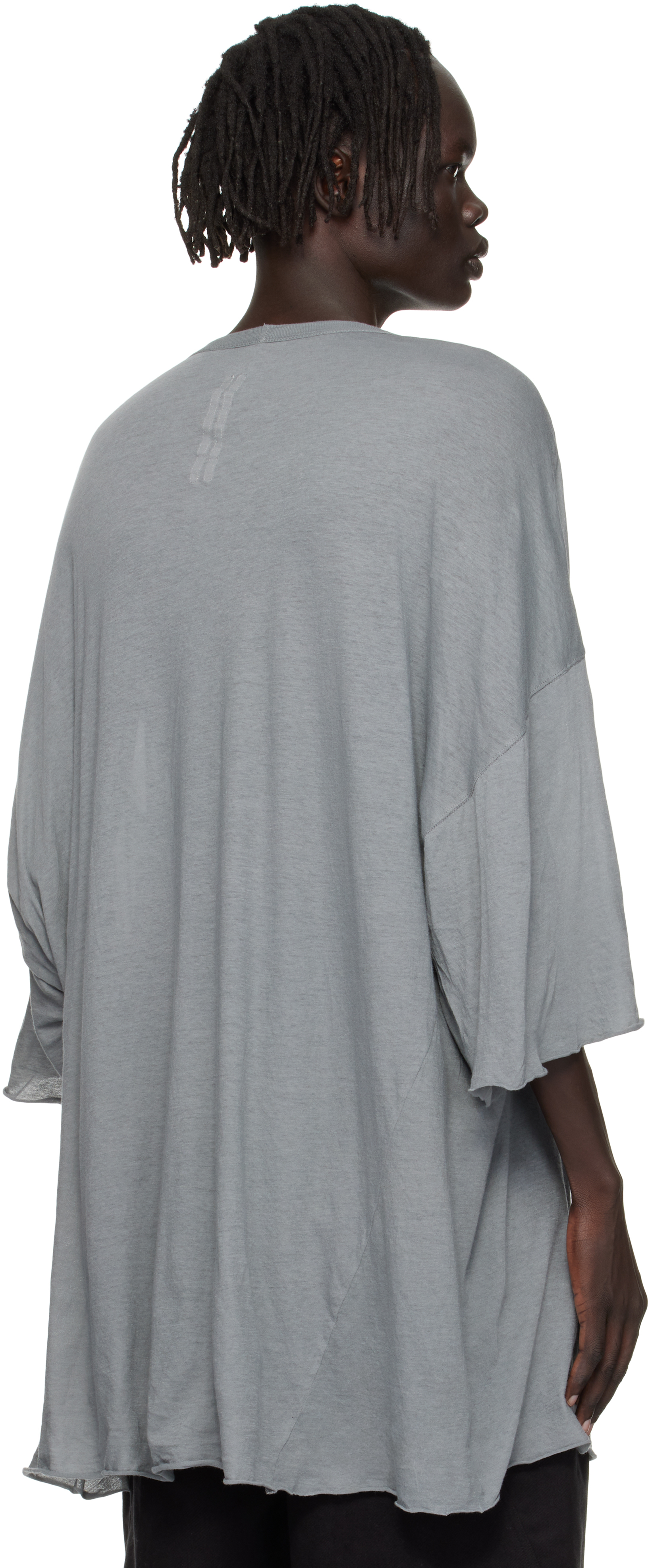 Rick Owens Gray Concordians V Tommy T-shirt In Gray