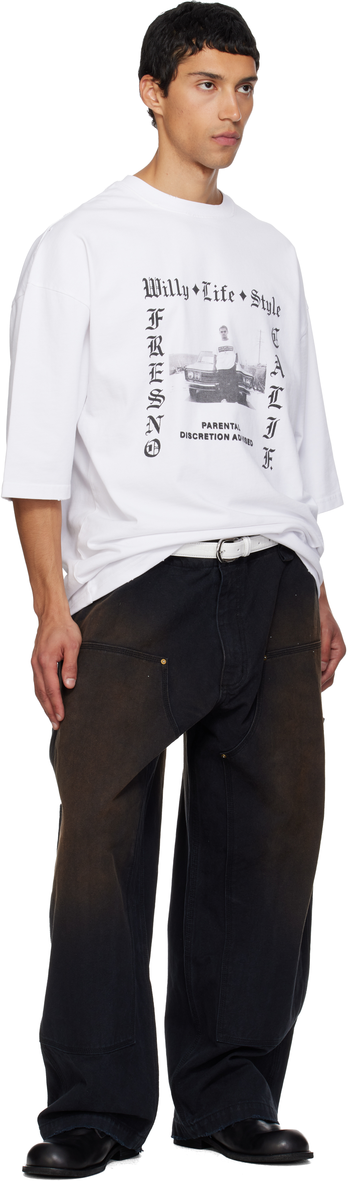 Willy Chavarria White 'willy Life Style' Northsider T-shirt In White