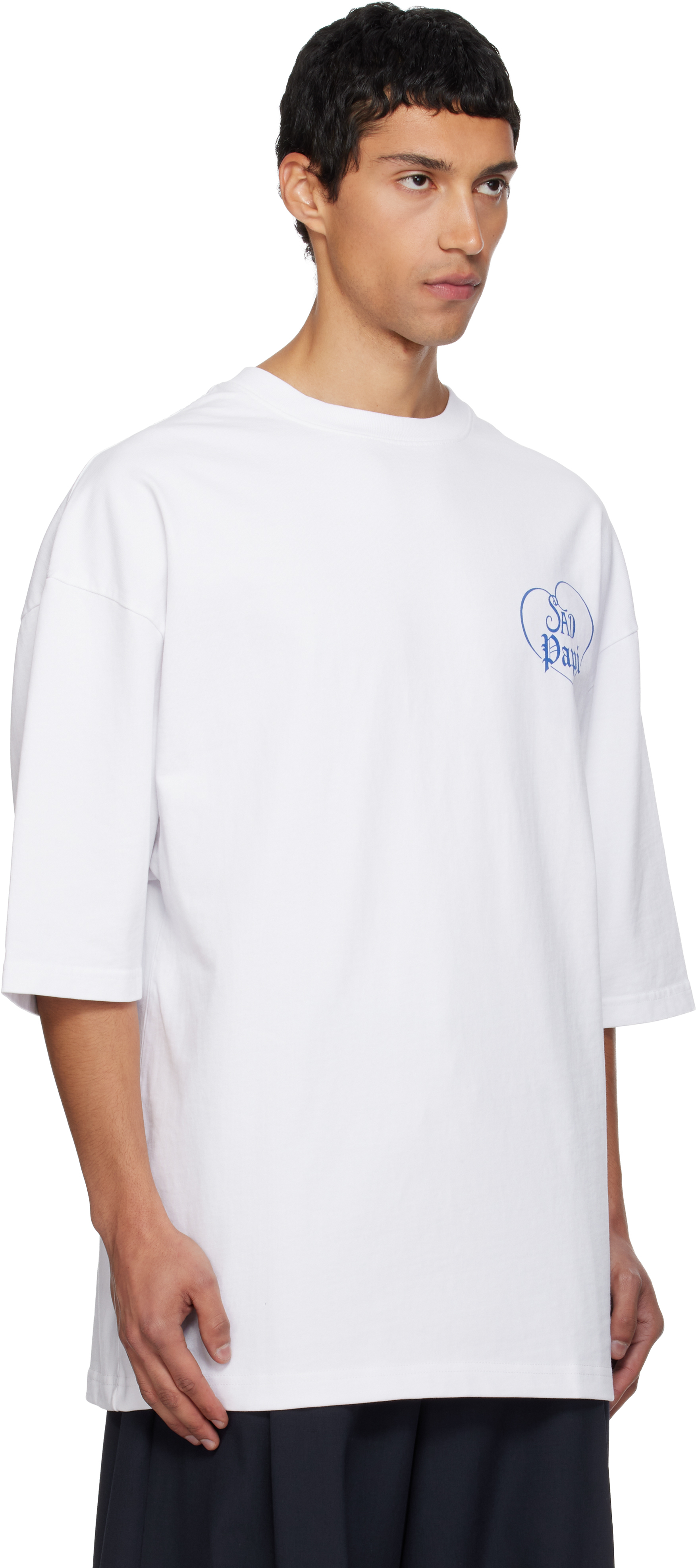 Willy Chavarria White Sad Papi T-shirt In White