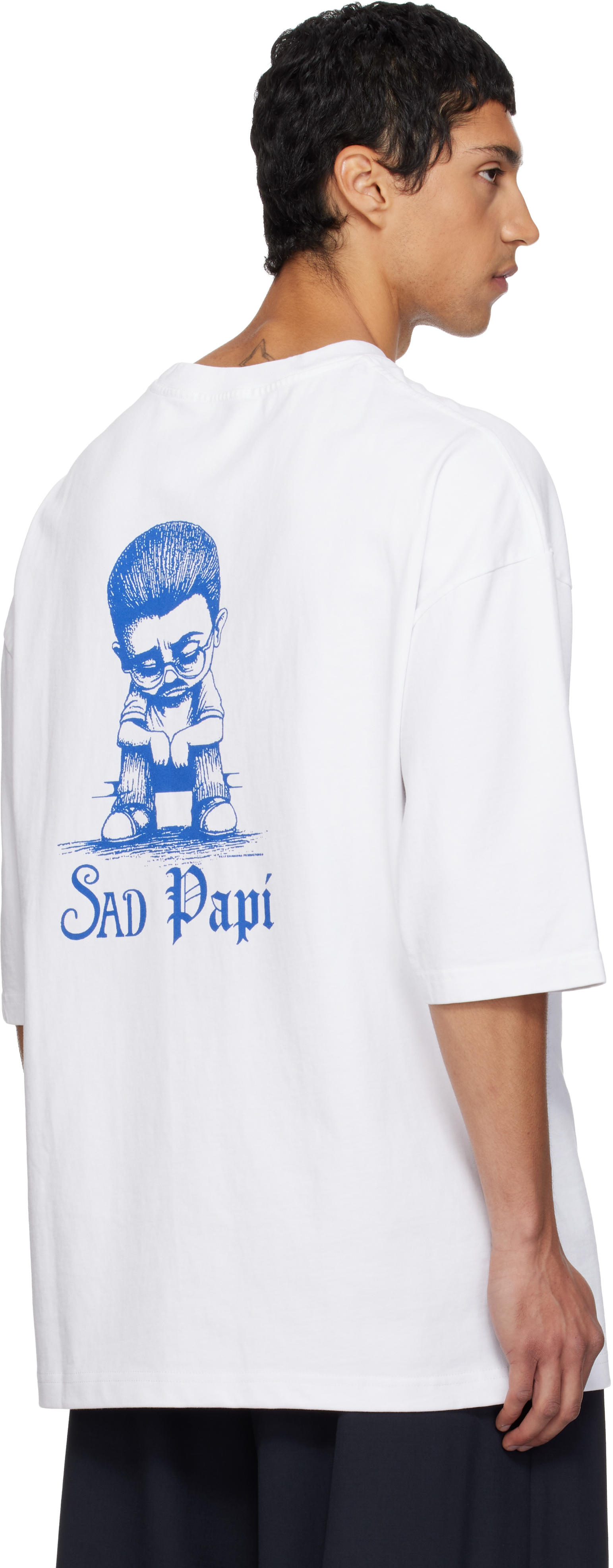 Willy Chavarria White Sad Papi T-shirt In White