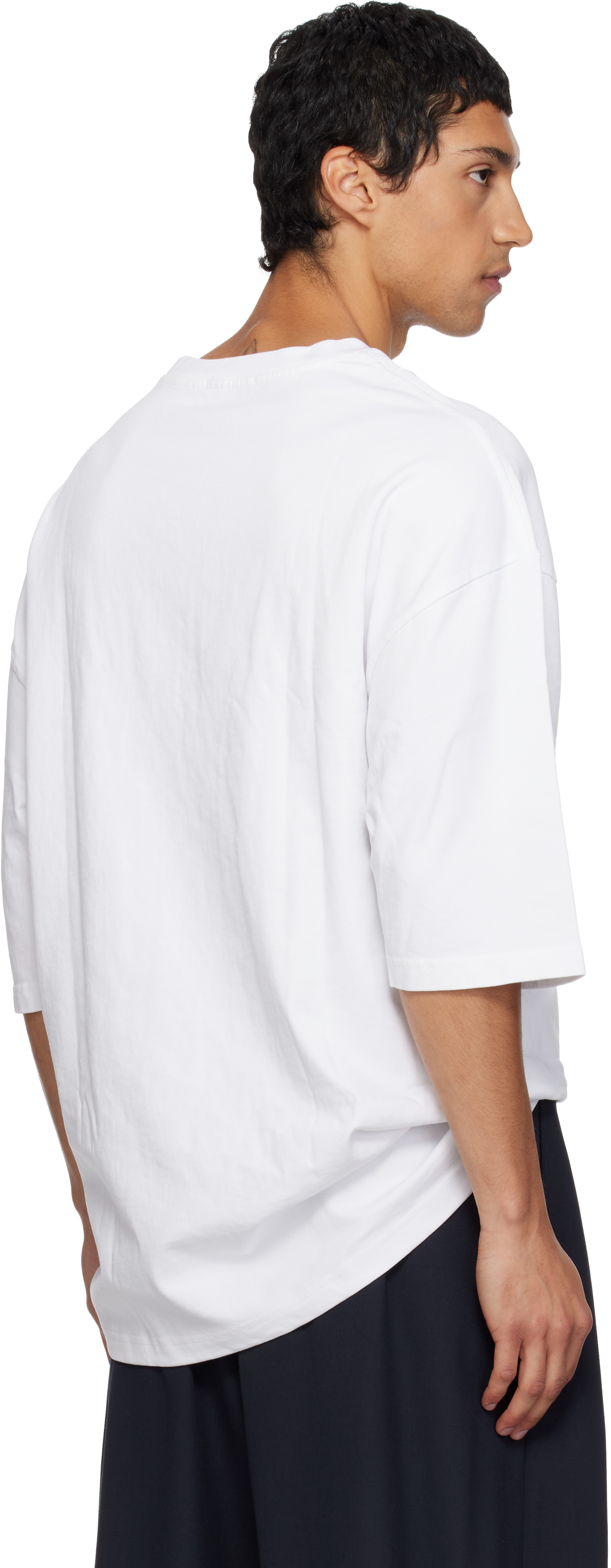 Willy Chavarria White 'chavarria Prayer Services' T-shirt In White