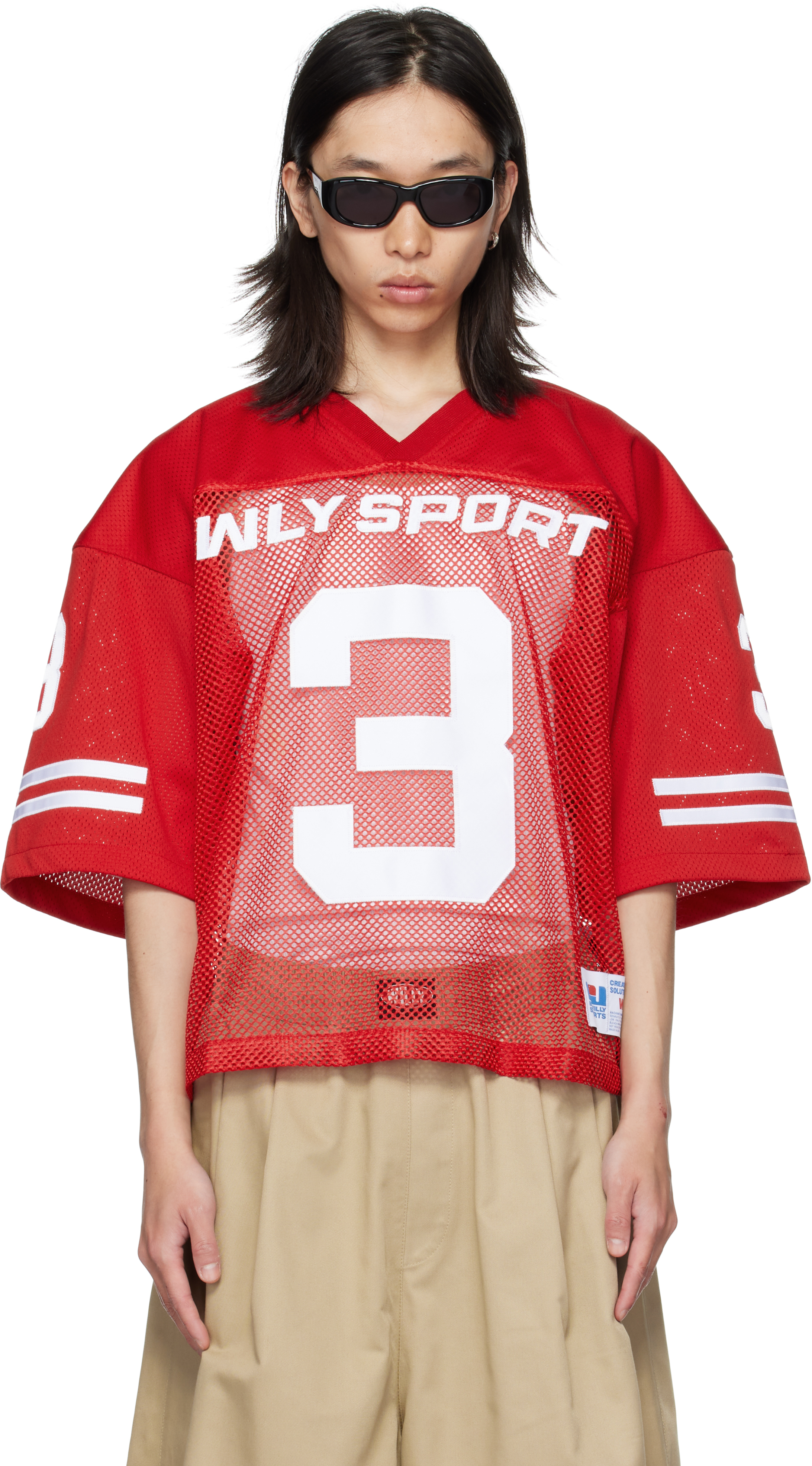 Maillot Club Wavy rouge et noir