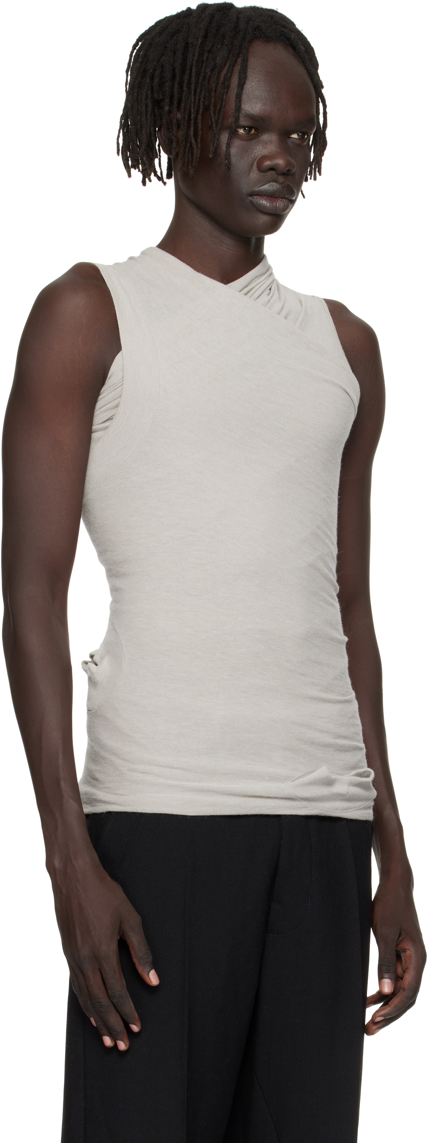 Rick Owens Off-white Concordians Hollywood Banana Top In White