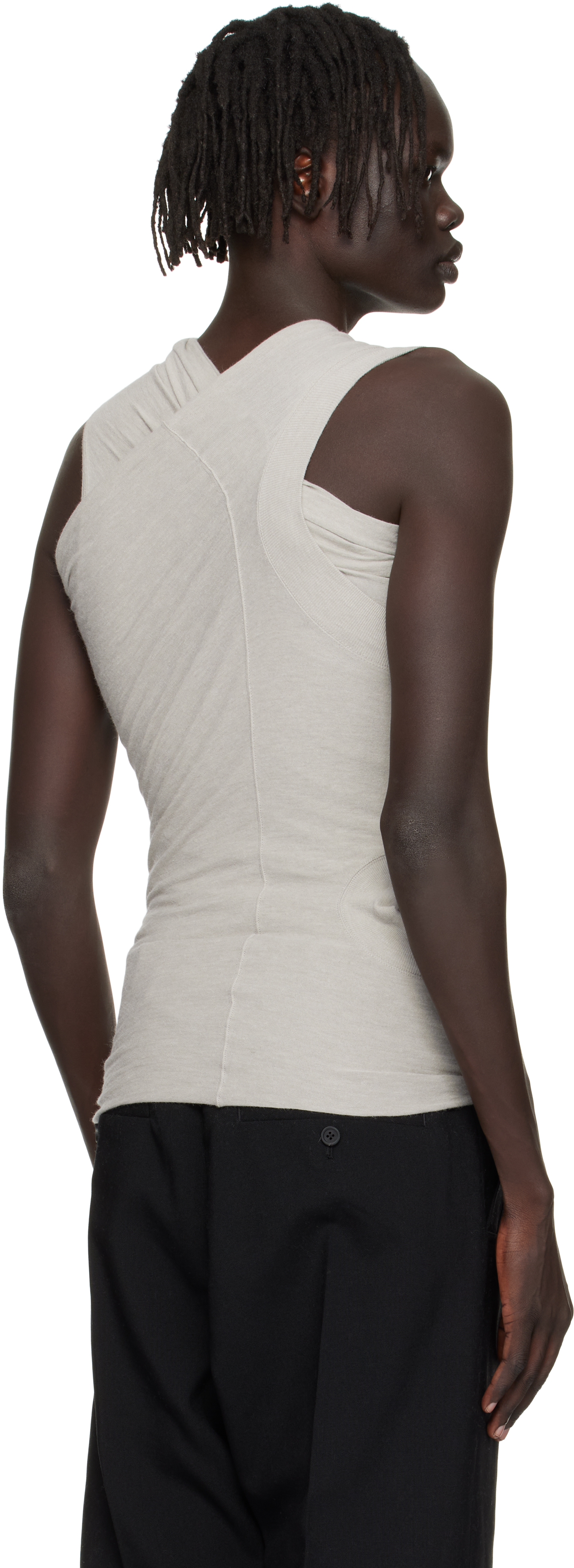 Rick Owens Off-white Concordians Hollywood Banana Top In White