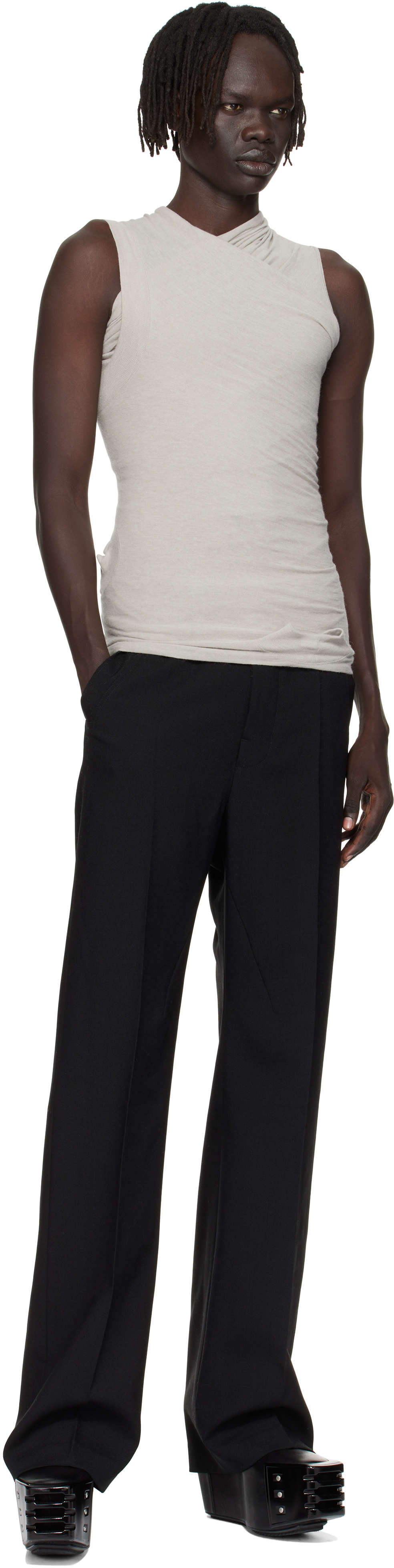 Rick Owens Off-white Concordians Hollywood Banana Top In White