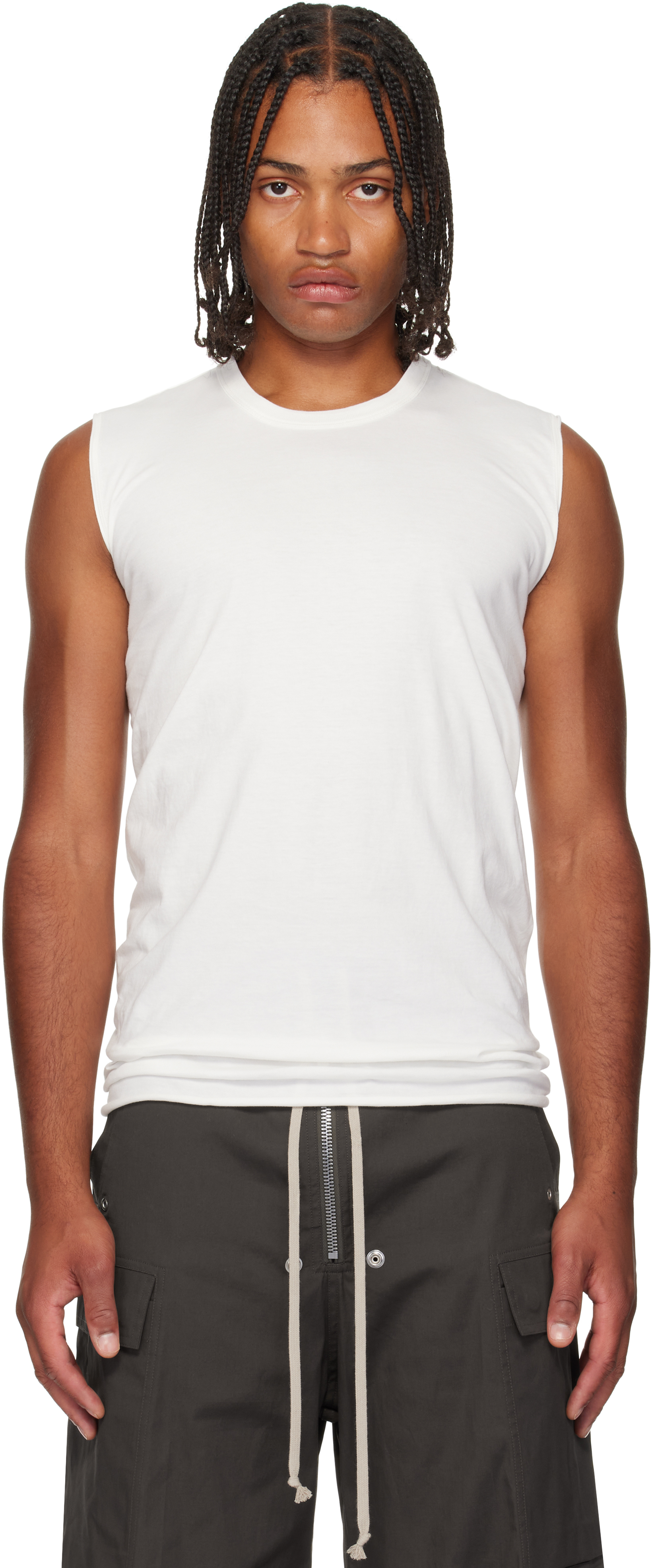 ♂新品・コラボ・タンクトップ【RICK OWENS × CHAMPION】白　М Rick Owens メンズ タンクトップ | SSENSE 日本