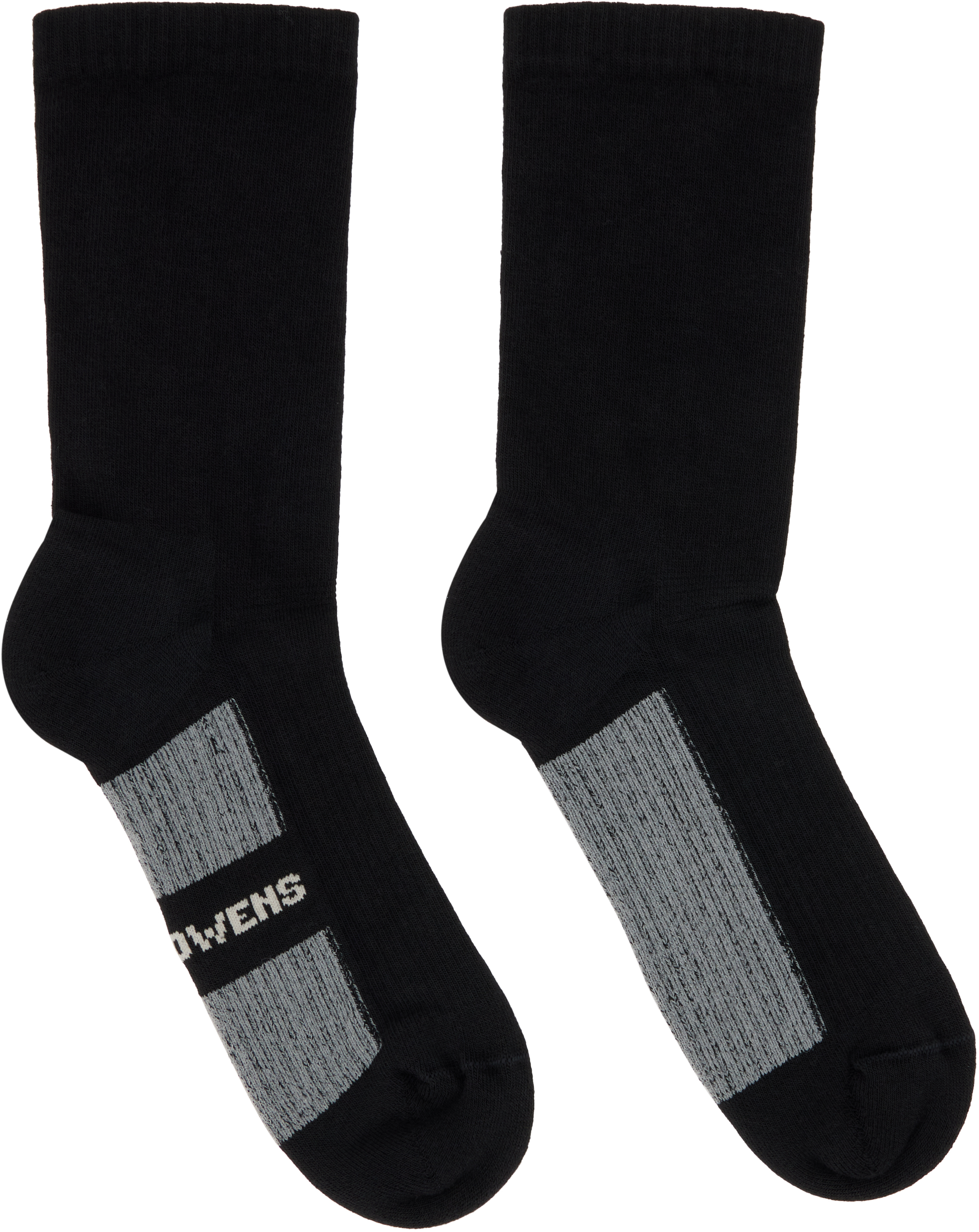 Rick Owens Black Concordians Glitter Socks