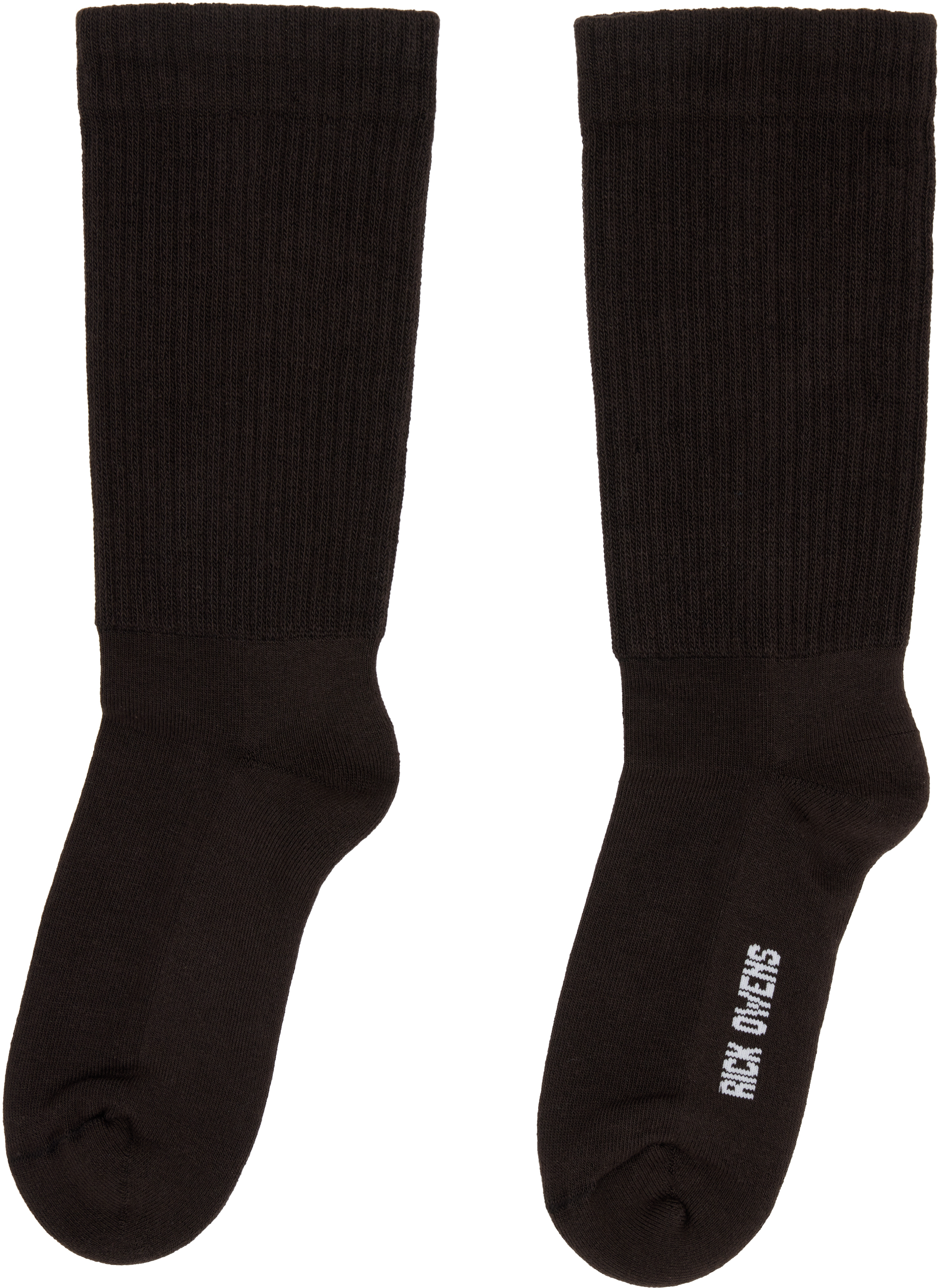 Rick Owens Gray Concordians Mid Calf Socks