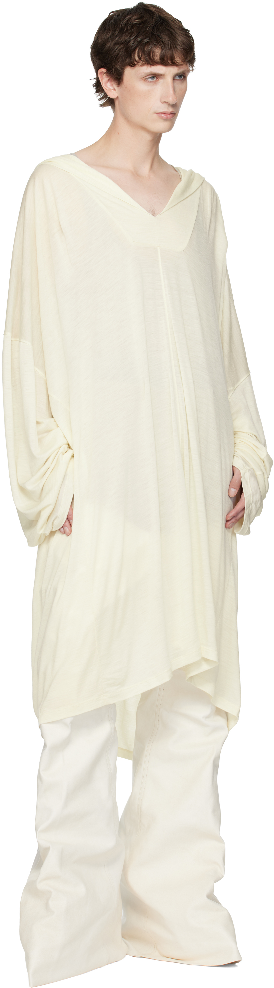 Rick Owens Off-white Concordians Taco Kiss Boots In White