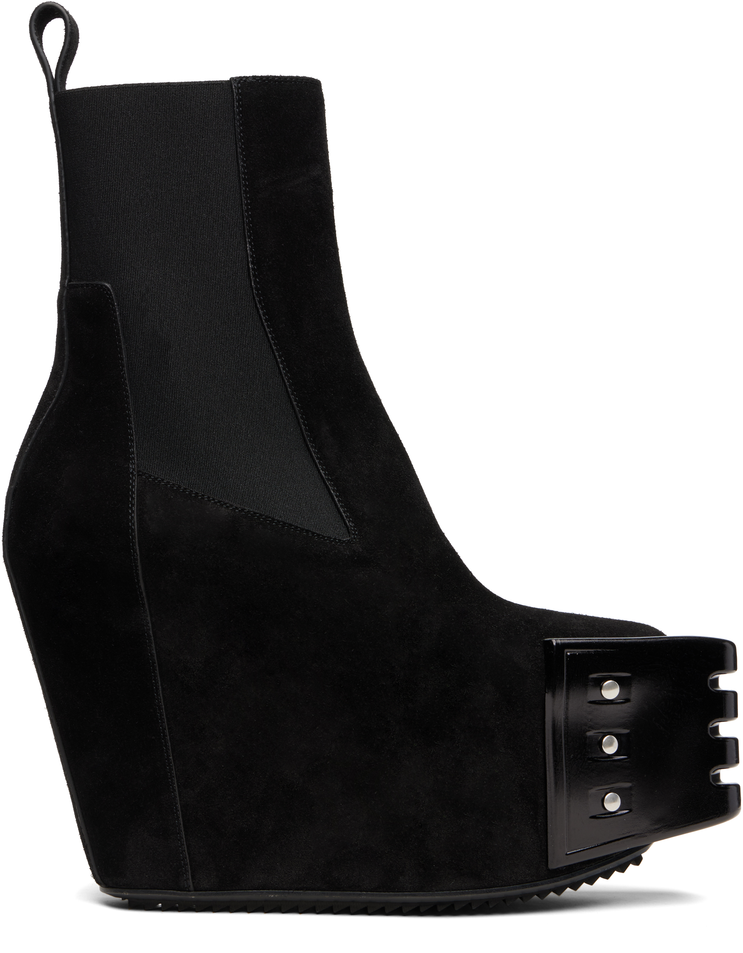 RICK OWENS ワックスレザー チェルシーブーツ | ミスターポーター