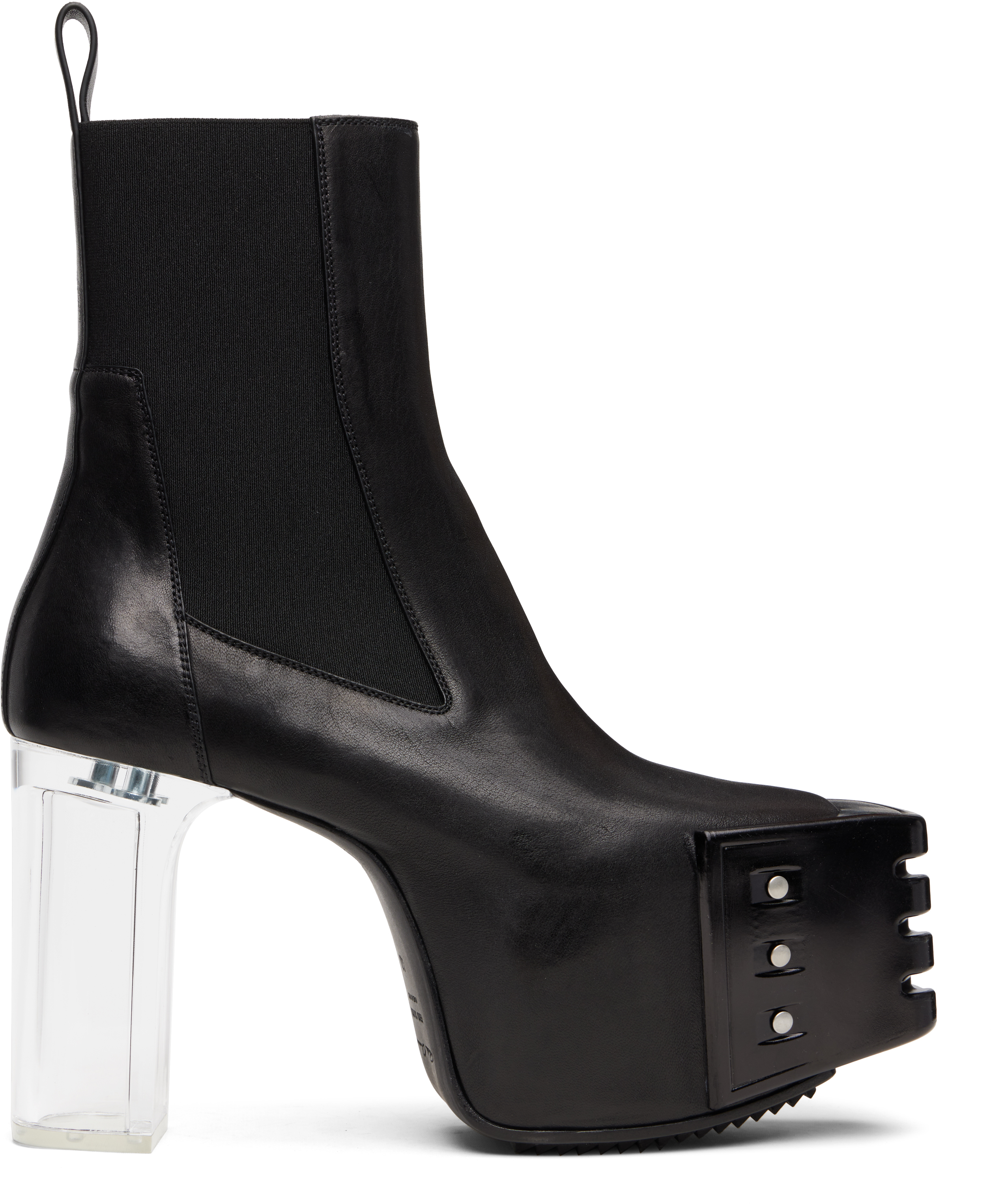 Rick Owens: ブラック Concordians Grilled Kiss 45 チェルシー