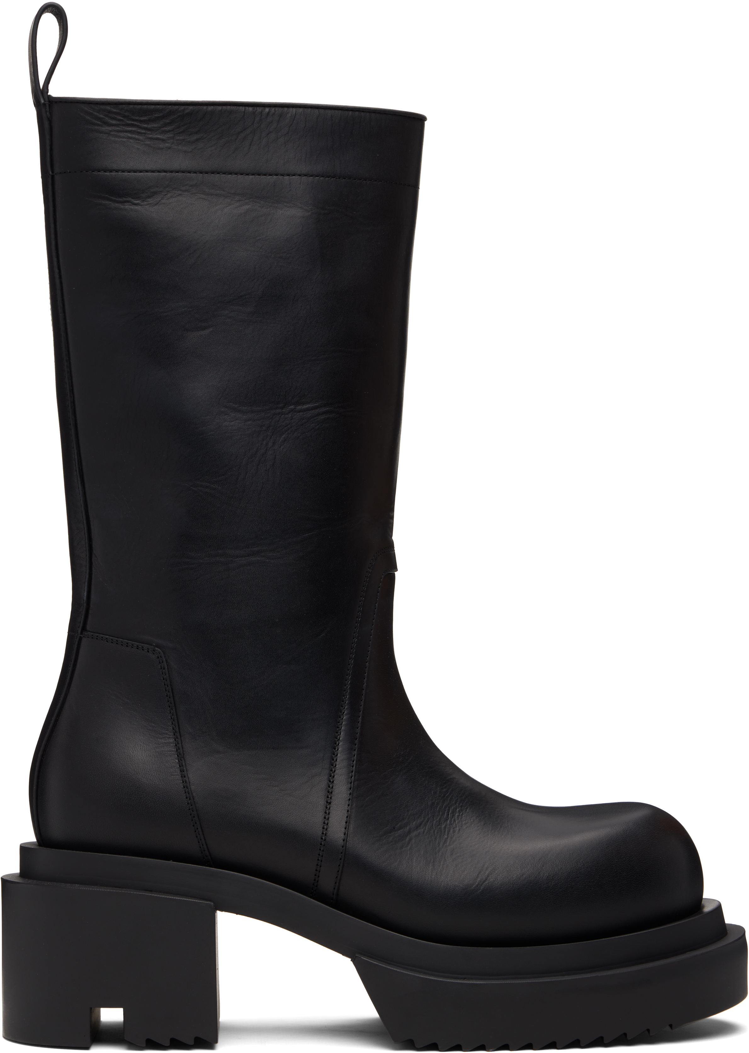 【正規品】Rick Owens ブラック Hollywood チェルシーブーツ Rick Owens: ブラック Hollywood Groppone Bogun ブーツ