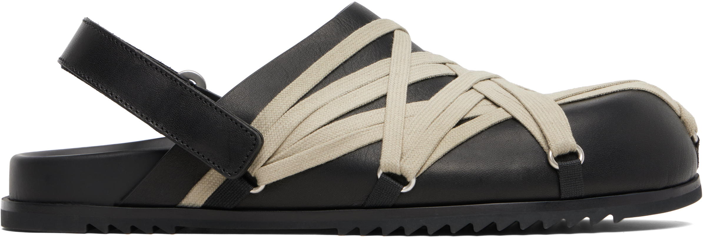 Black Concordians Megalace Granola Mules