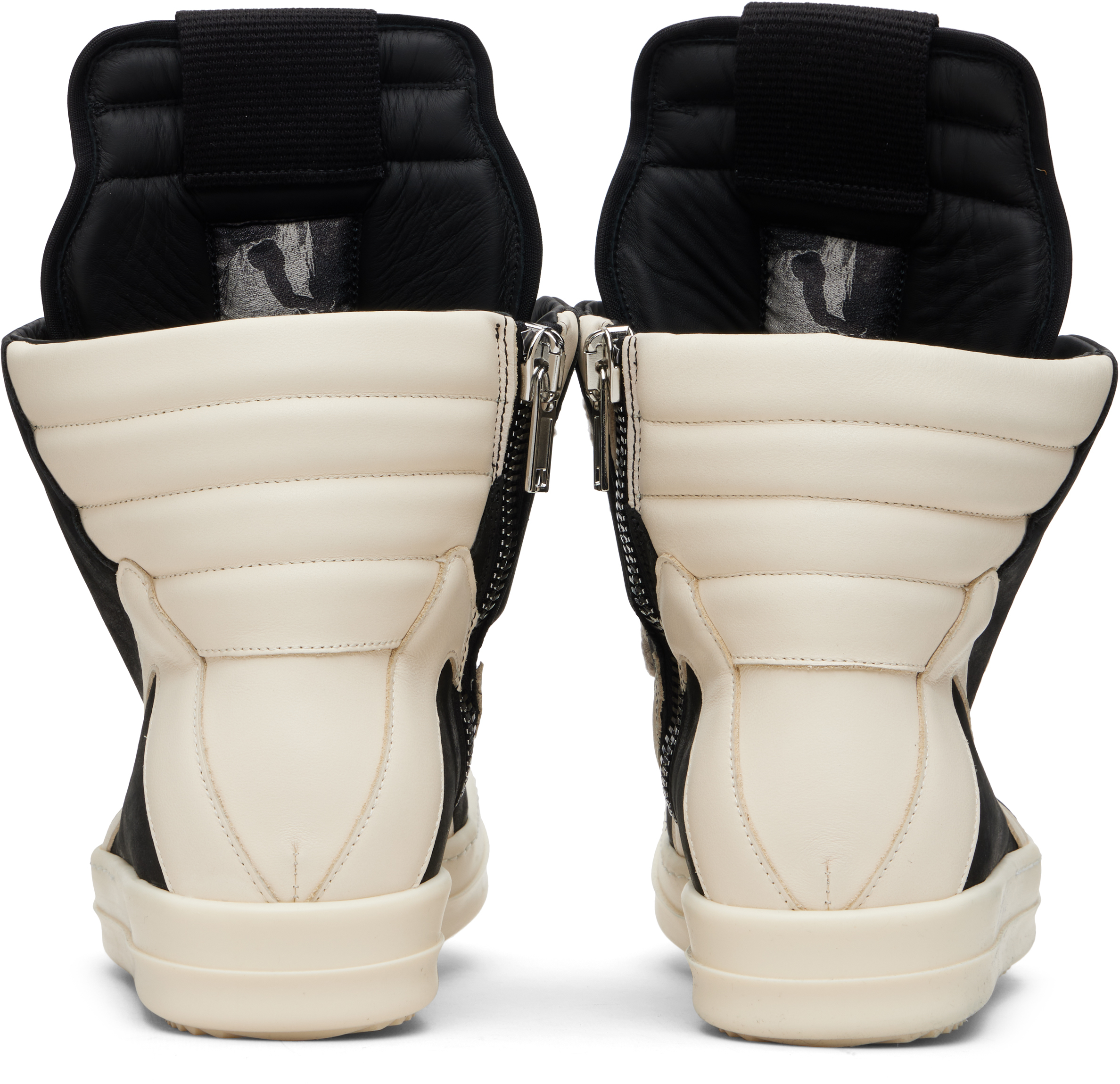 Rick Owens Black Concordians Jumbolace Geobasket Sneakers In Black