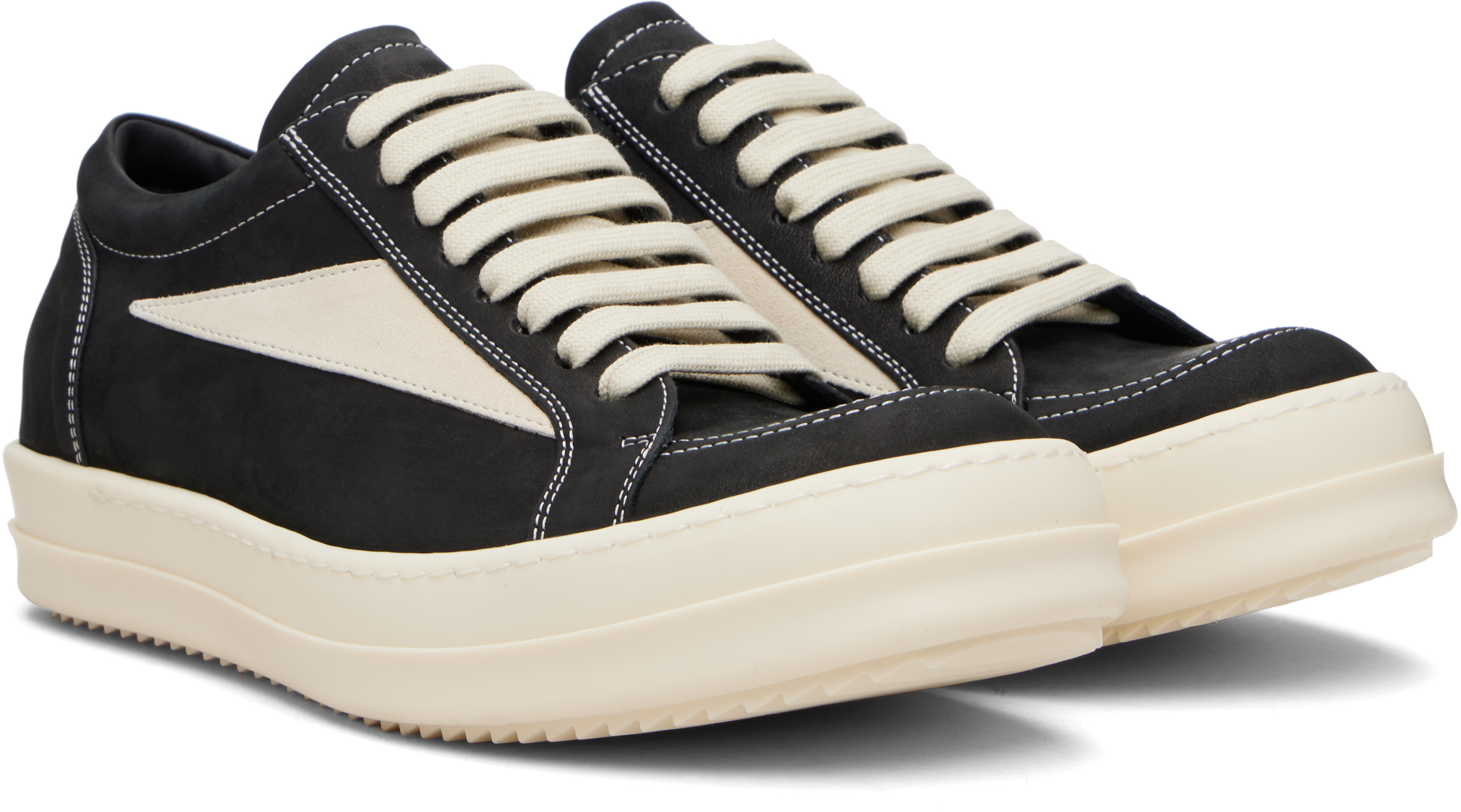 Rick Owens Black Concordians Vintage Sneaks Sneakers In Black