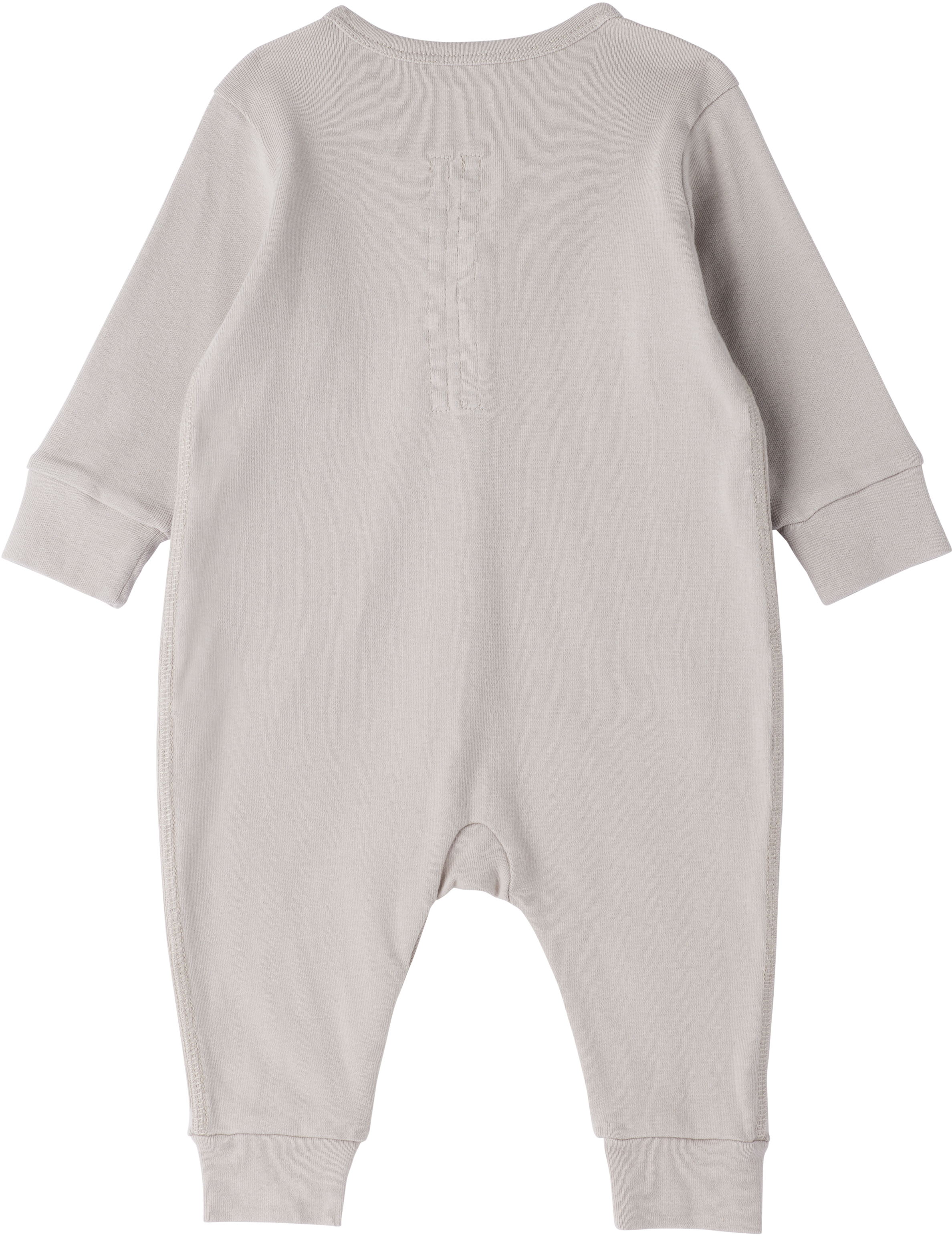 Rick Owens Baby Off-white Concordians Long Bodysuit In Gray