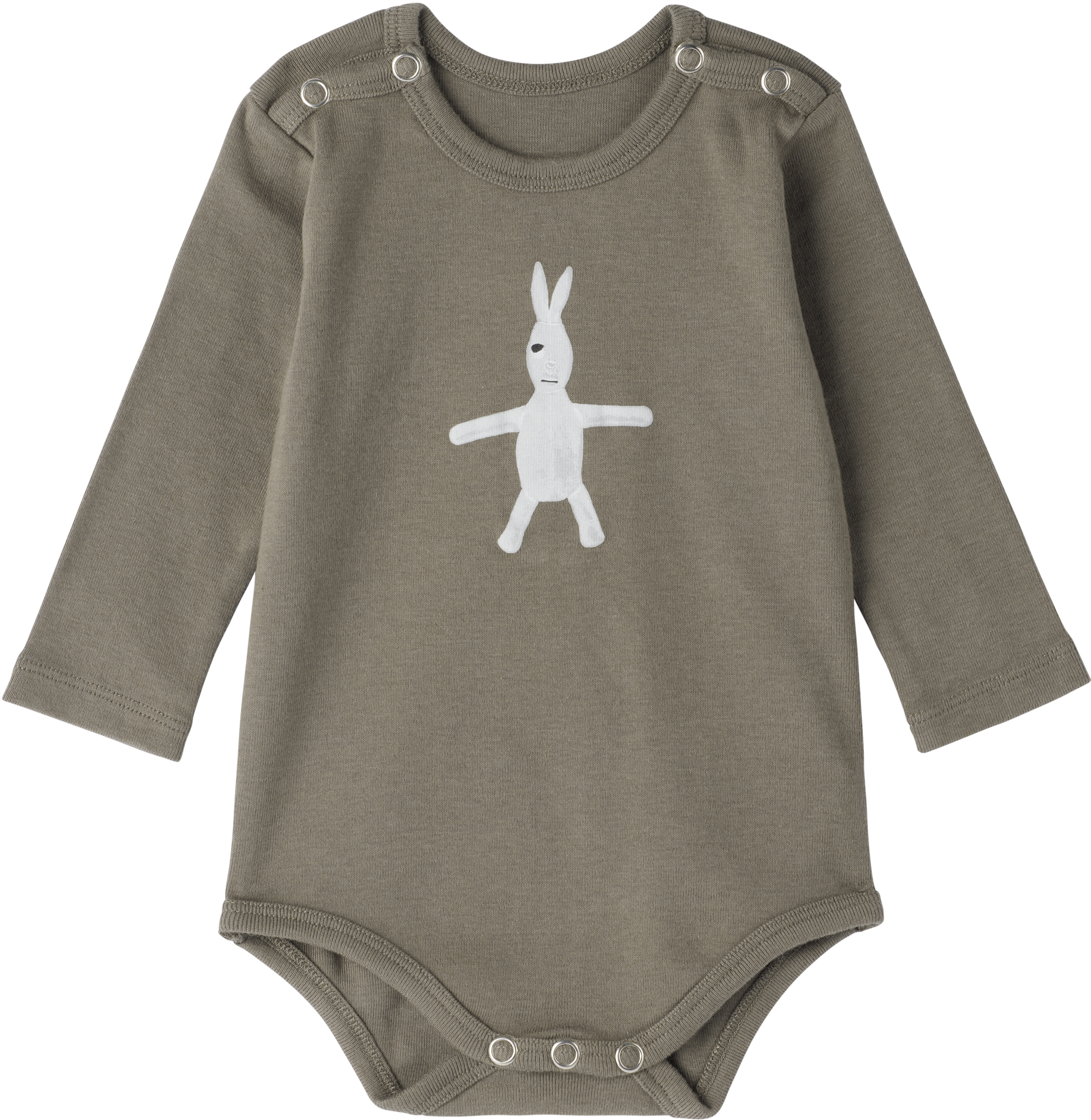 Rick Owens Baby Gray Concordians Bodysuit In Gray