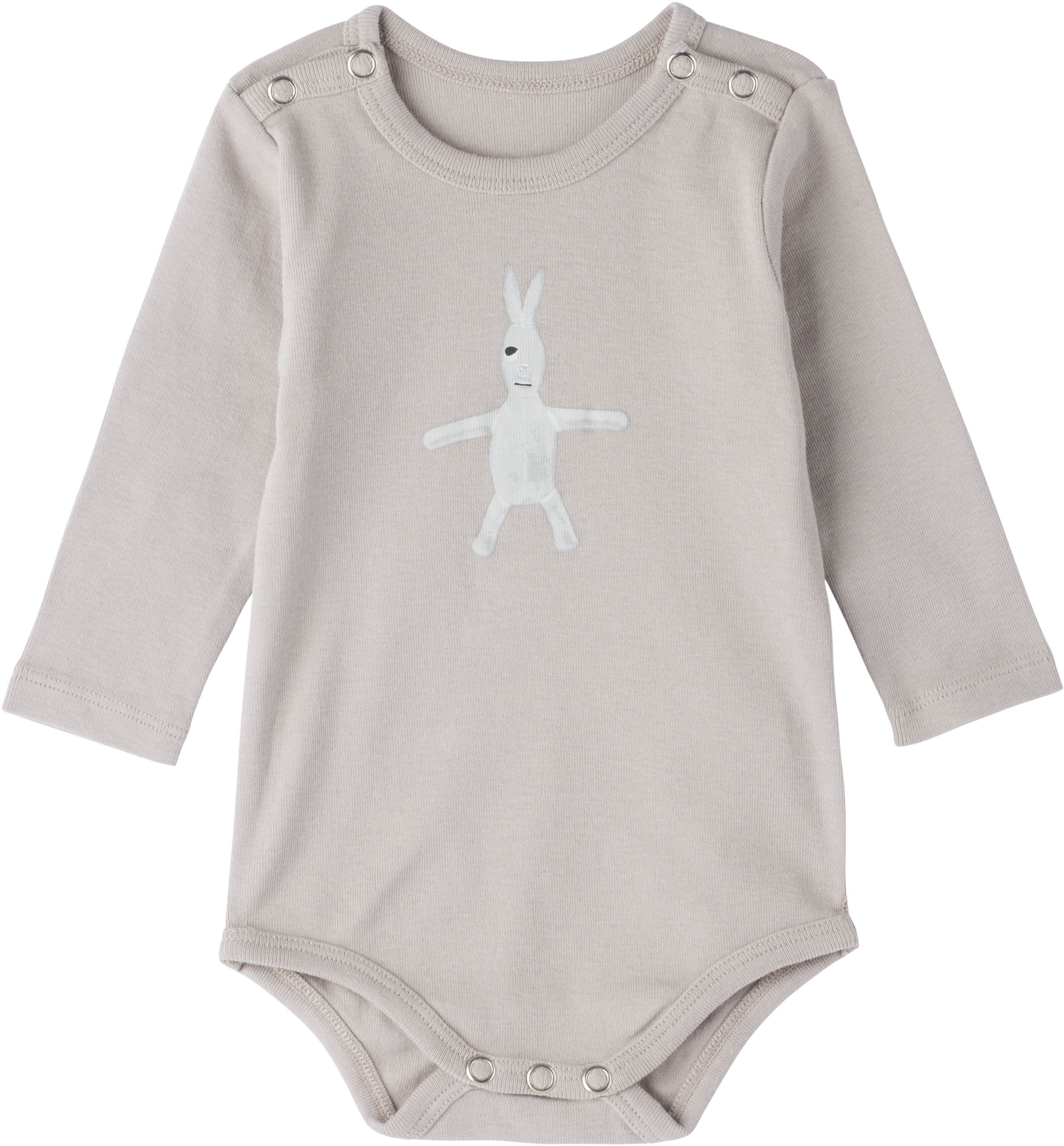 Rick Owens Baby Off-white Concordians Bodysuit In Gray