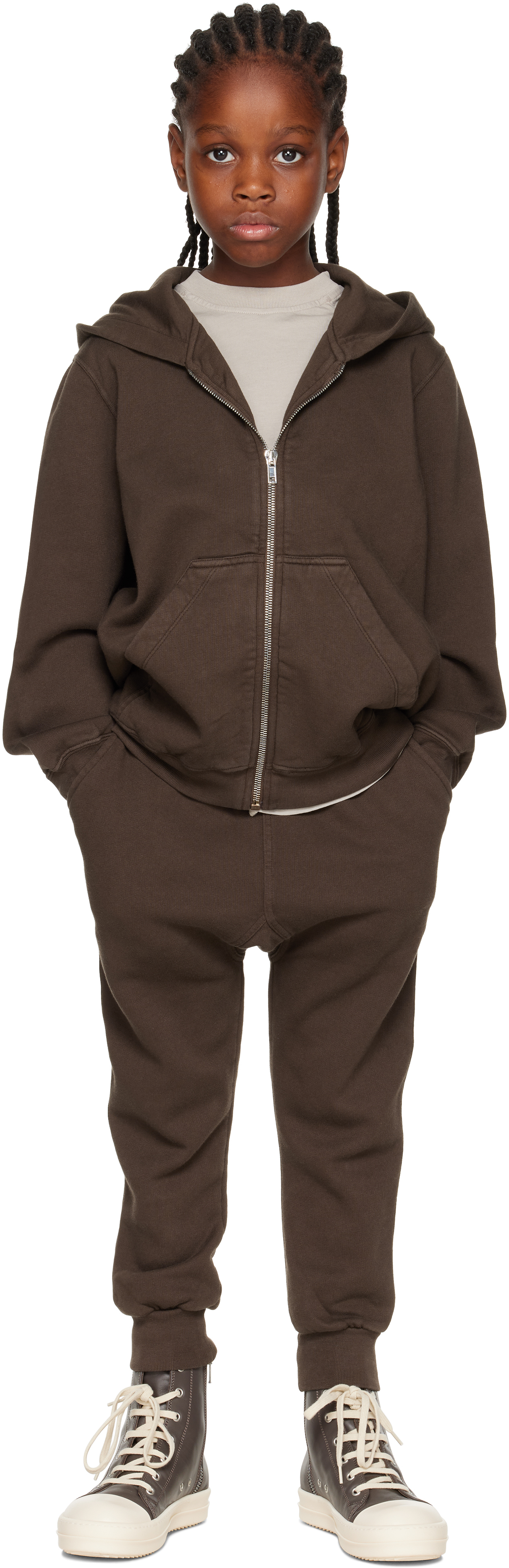 Rick Owens Kids Gray Sneaks Sneakers In Gray